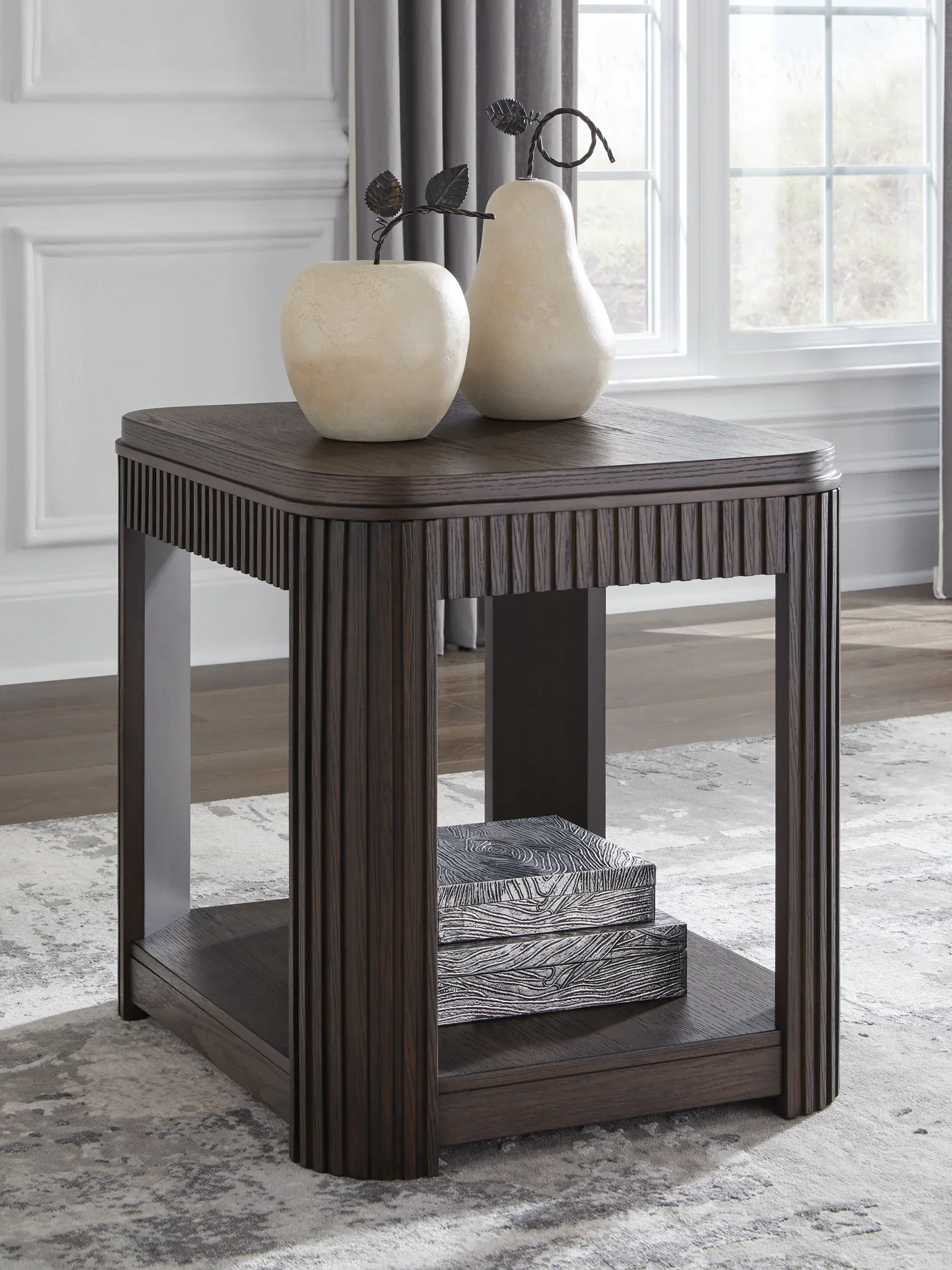 Carlibrie - Warm Brown - Rectangular End Table - Image 2
