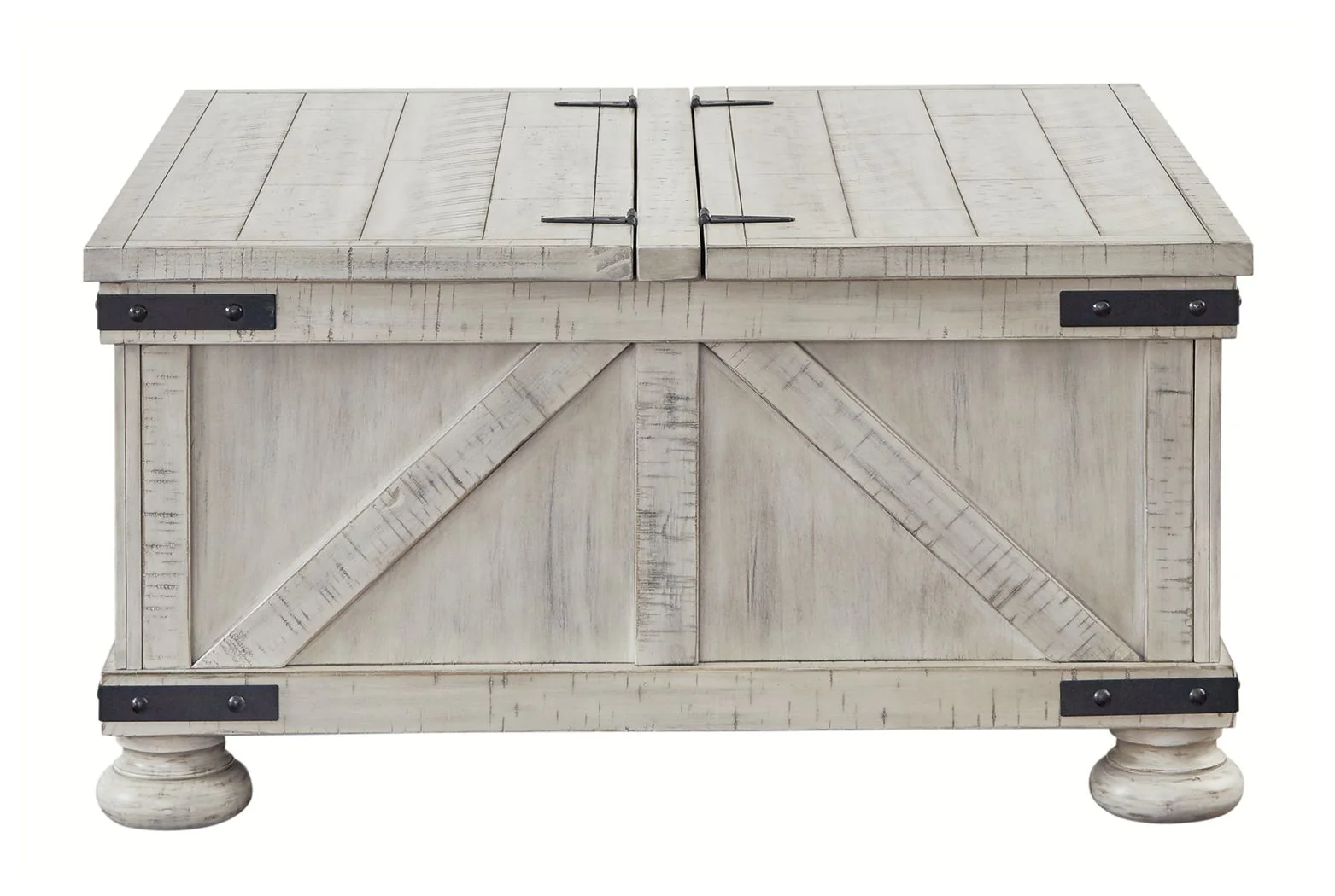 Carynhurst - Whitewash - Cocktail Table With Storage - Image 4