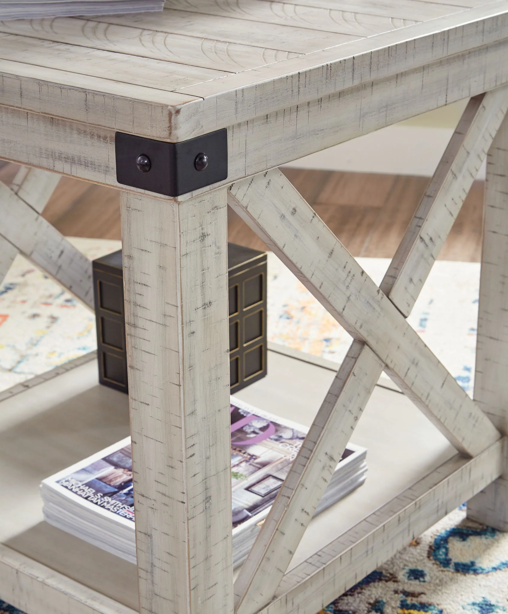 Carynhurst - Whitewash - Rectangular End Table - Image 5