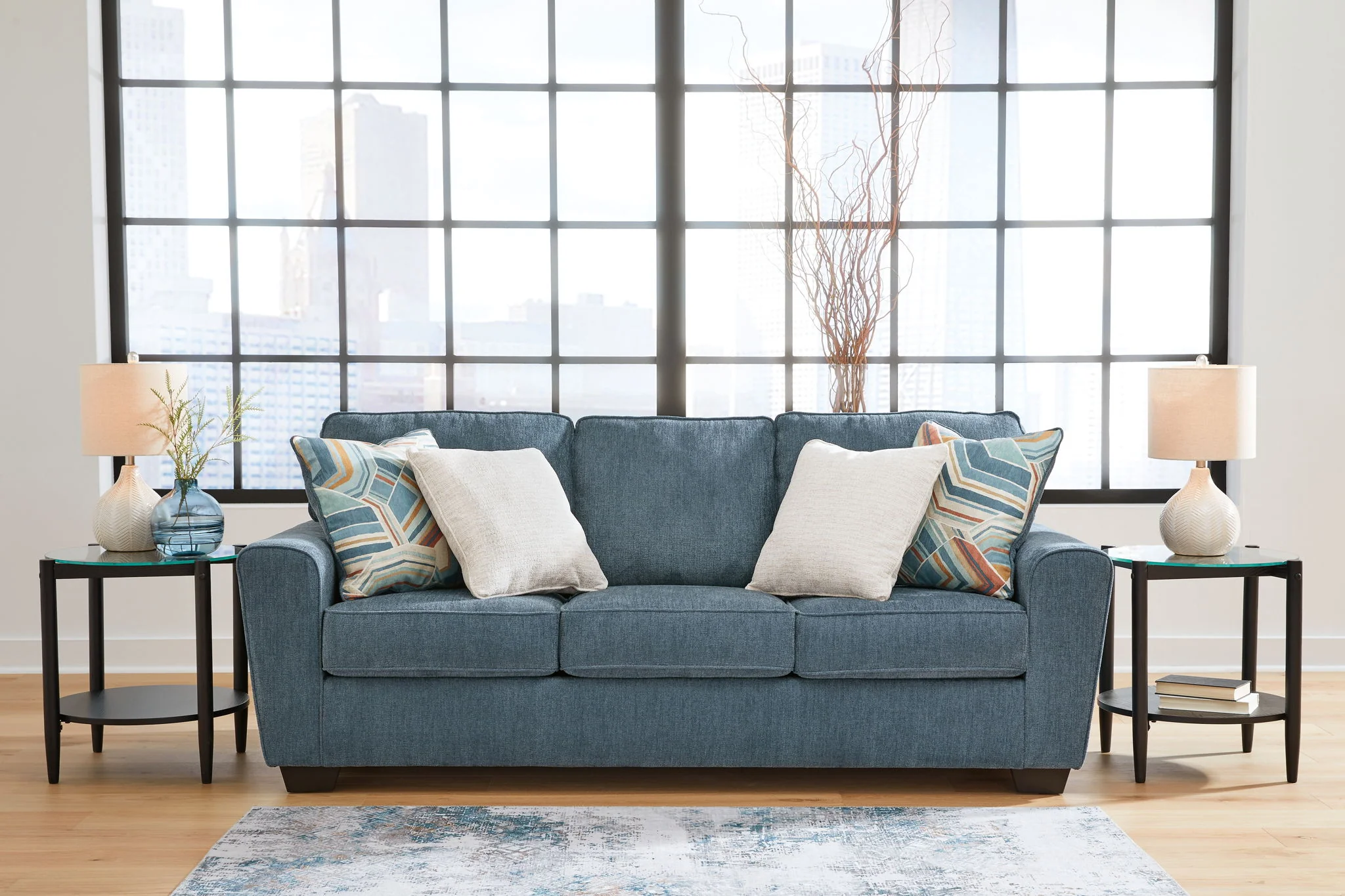 Cashton - Blue - Sofa - Image 5
