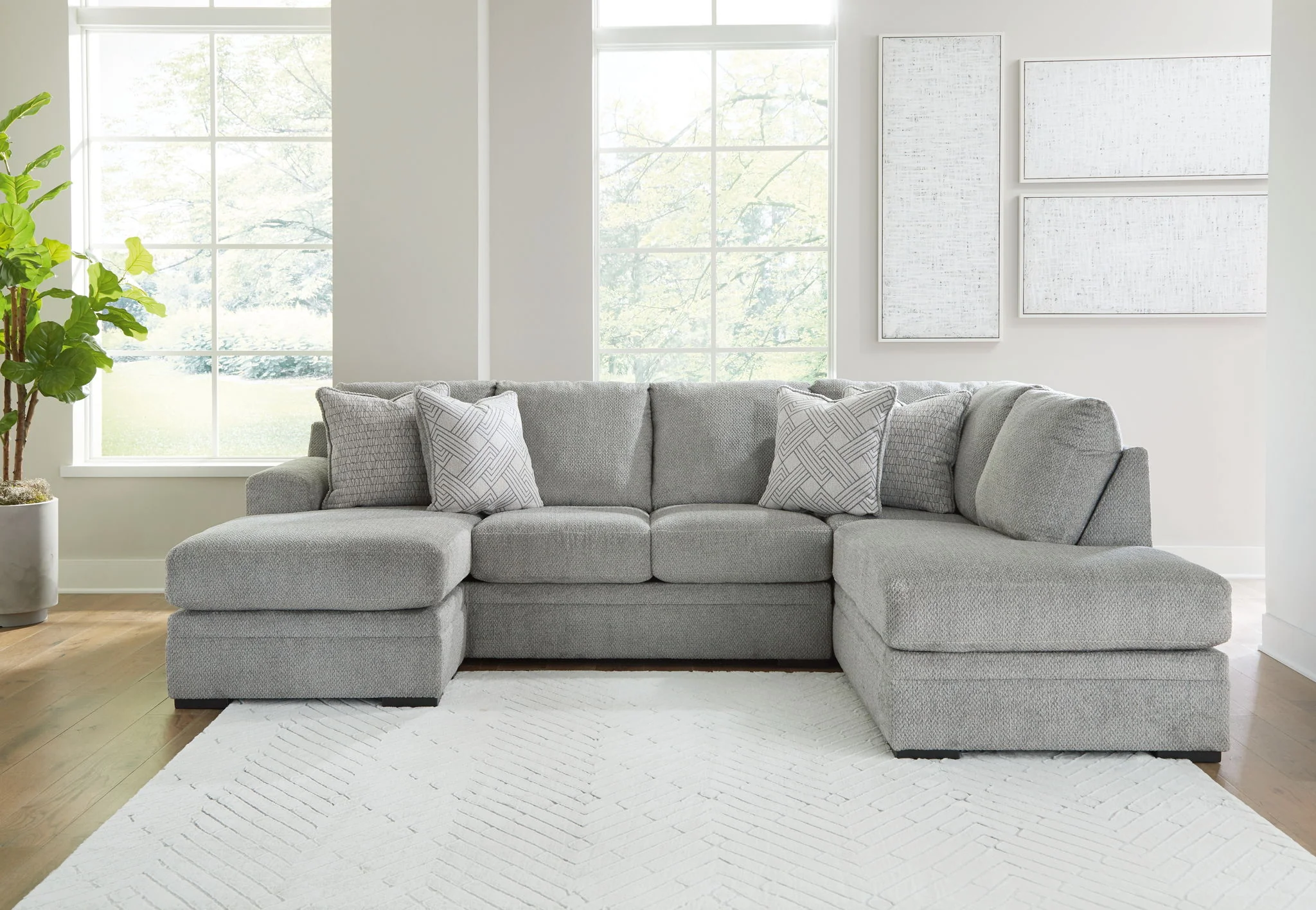 Casselbury - Cement - 2-Piece Sectional With Raf Corner Chaise - Image 2