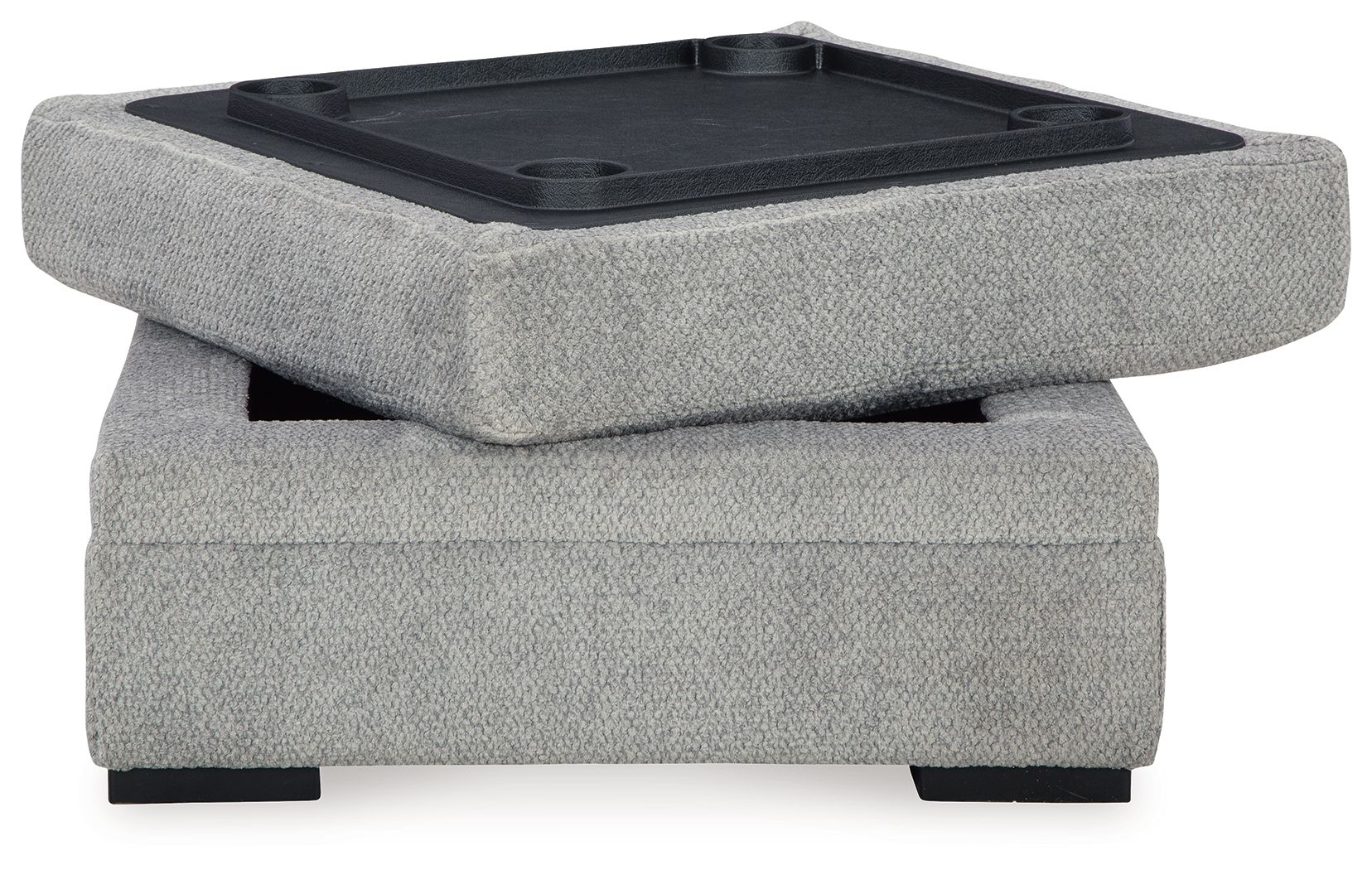Casselbury - Cement - Ottoman With Storage - Image 4