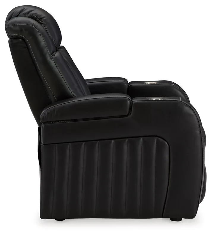 Caveman Den - Midnight - Power Recliner/ Adj Headrest - Image 4