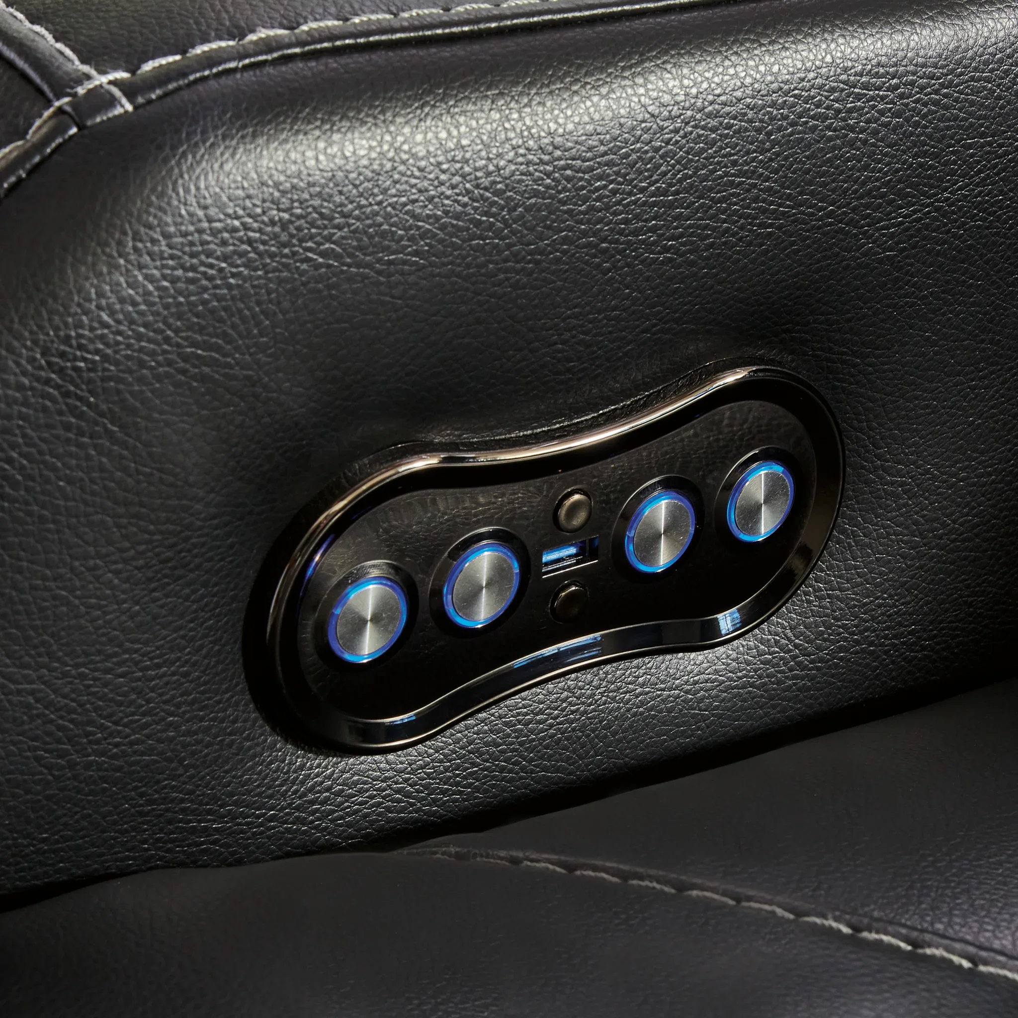Caveman Den - Midnight - Power Recliner/ Adj Headrest - Image 9