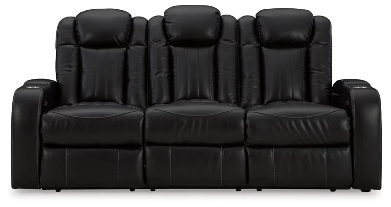 Caveman Den - Midnight - Power Reclining Sofa With Adj Headrest - Image 3