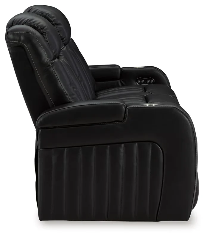 Caveman Den - Midnight - Power Reclining Sofa With Adj Headrest - Image 4