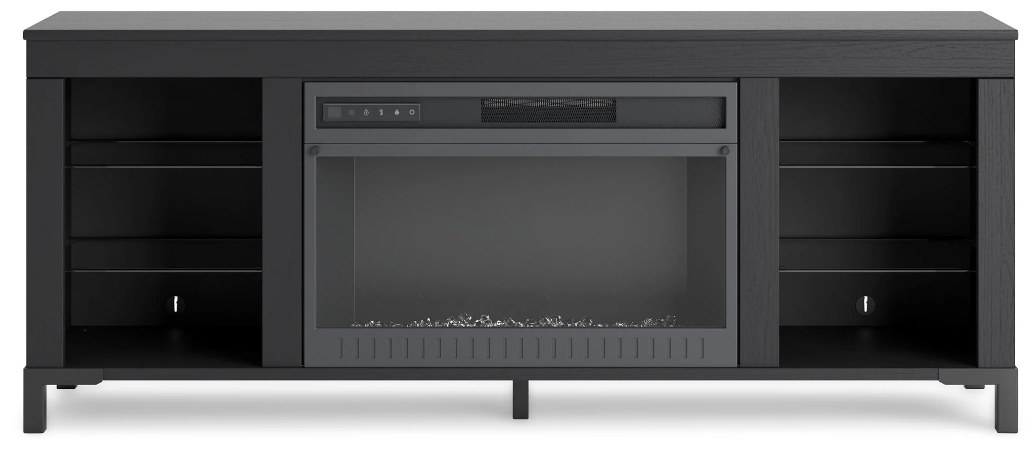 Cayberry - Black - TV Stand With Fireplace - Image 7