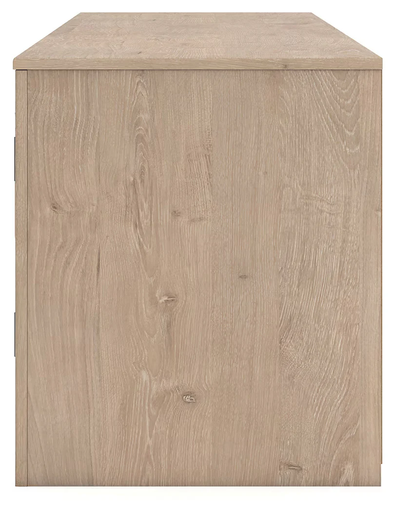 Cayboni - Tan - LG TV Stand With Fireplace Option - Image 5