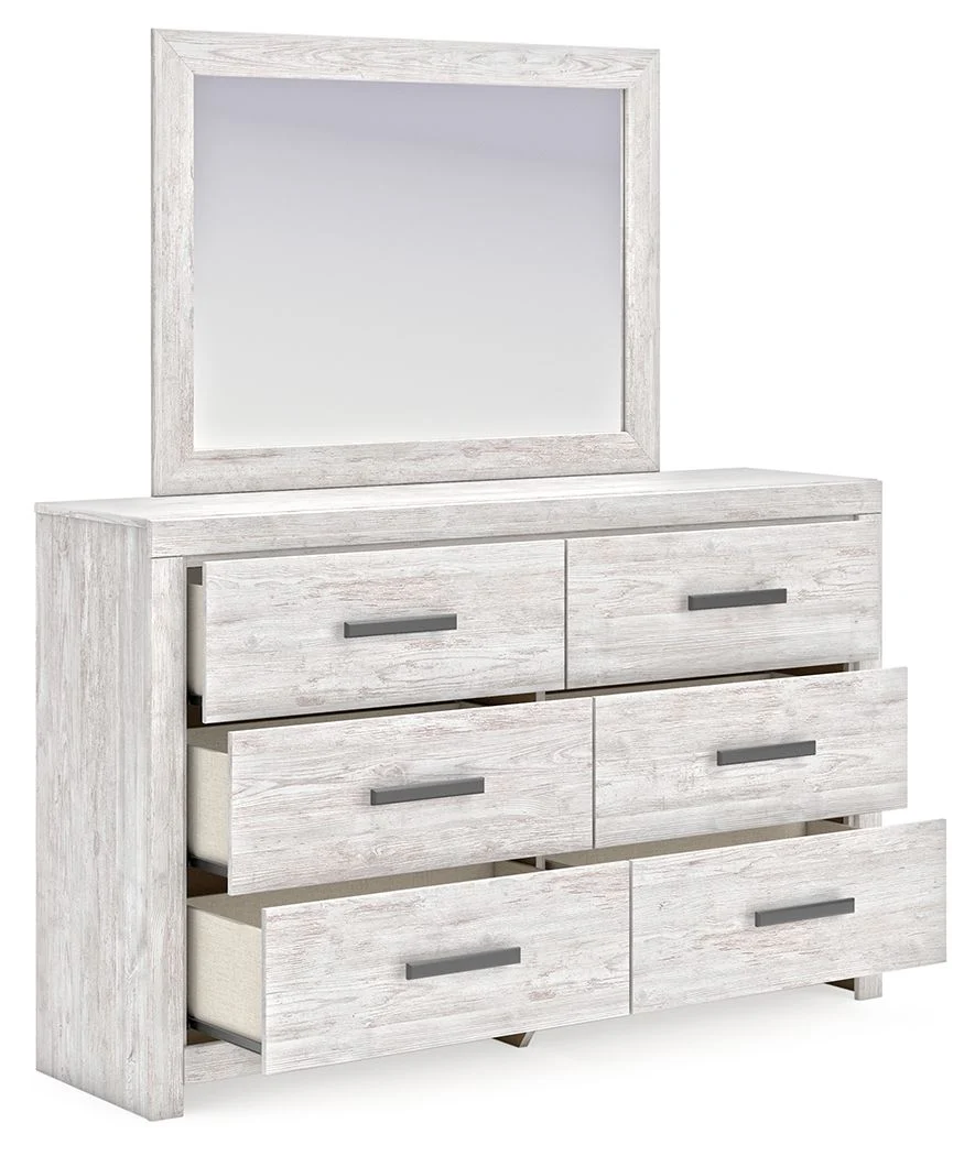 Cayboni - Whitewash - Dresser And Mirror - Image 3