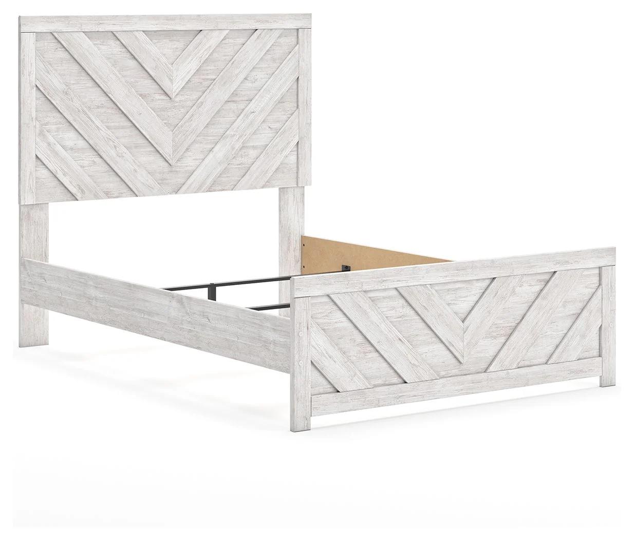 Cayboni - Whitewash - Full Panel Bed - Image 2