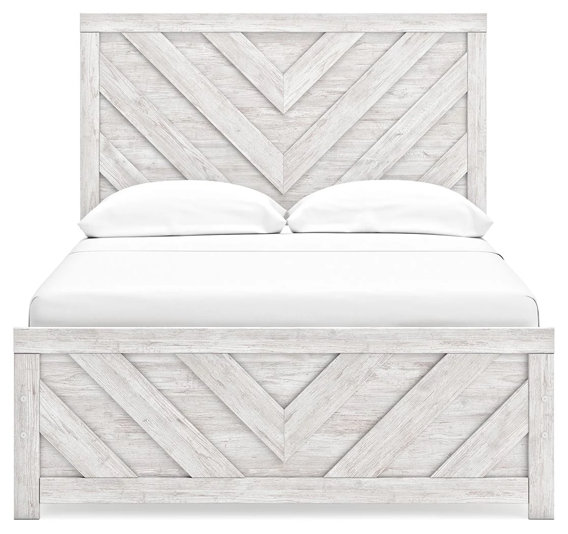 Cayboni - Whitewash - Full Panel Bed - Image 3
