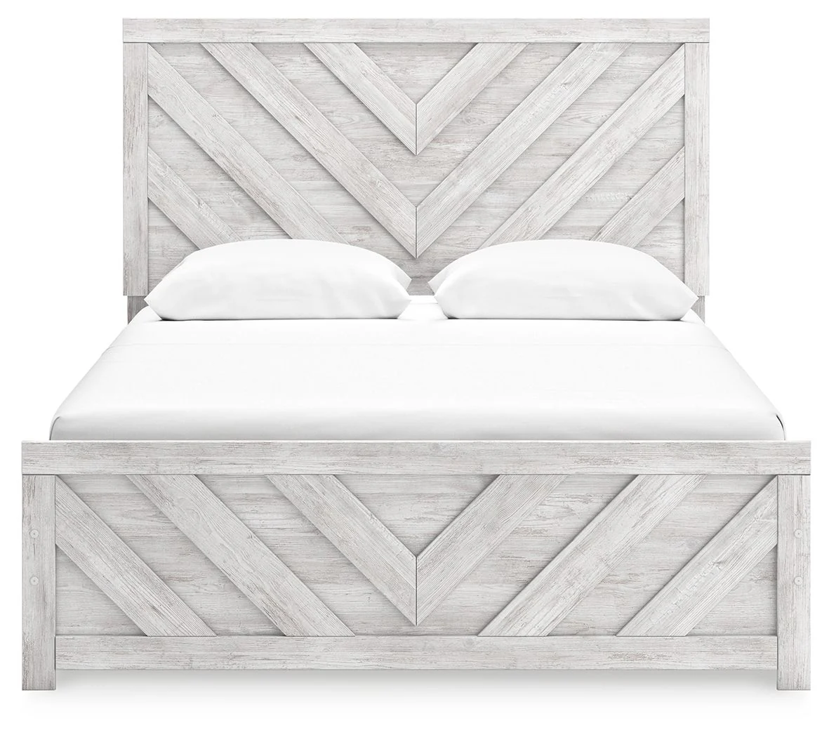 Cayboni - Whitewash - Queen Panel Bed - Image 4