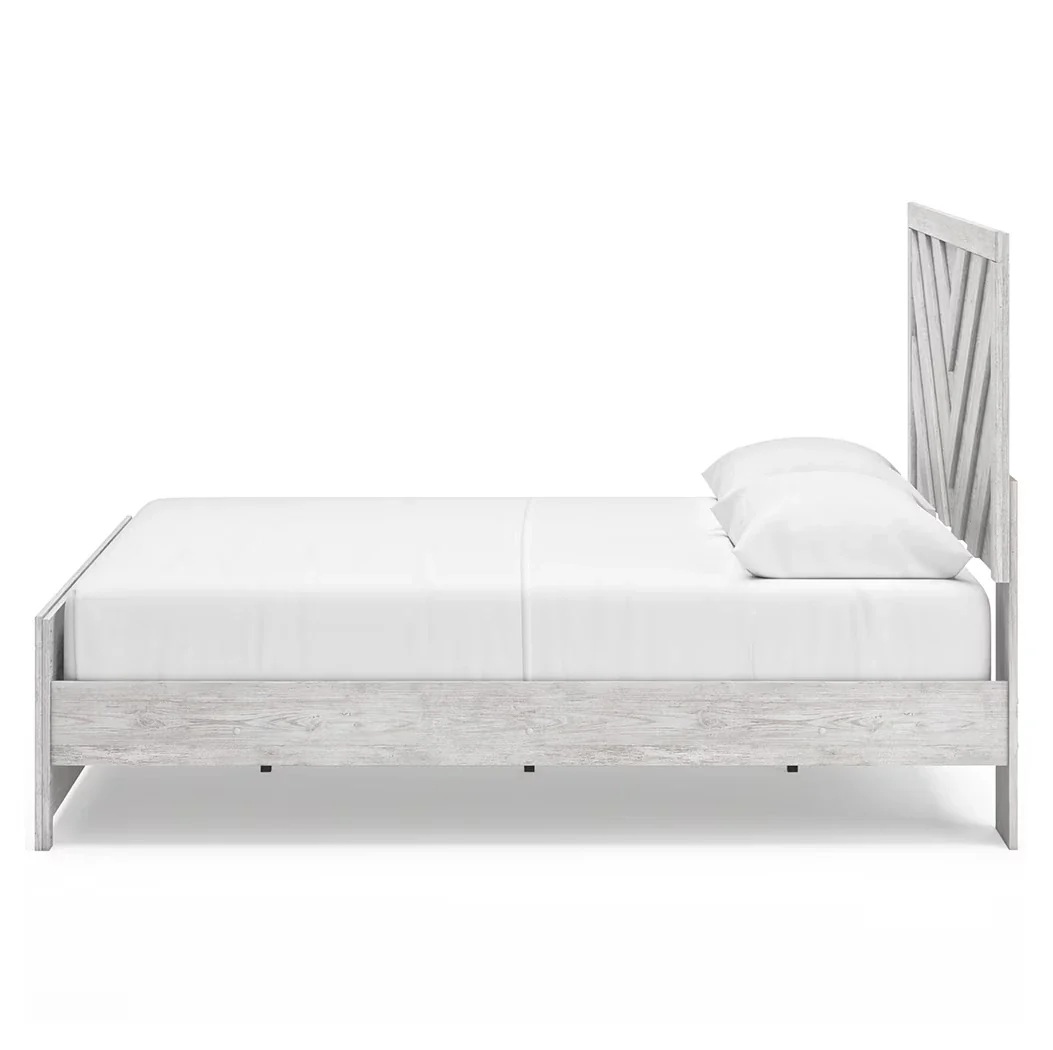 Cayboni - Whitewash - Queen Panel Bed - Image 6