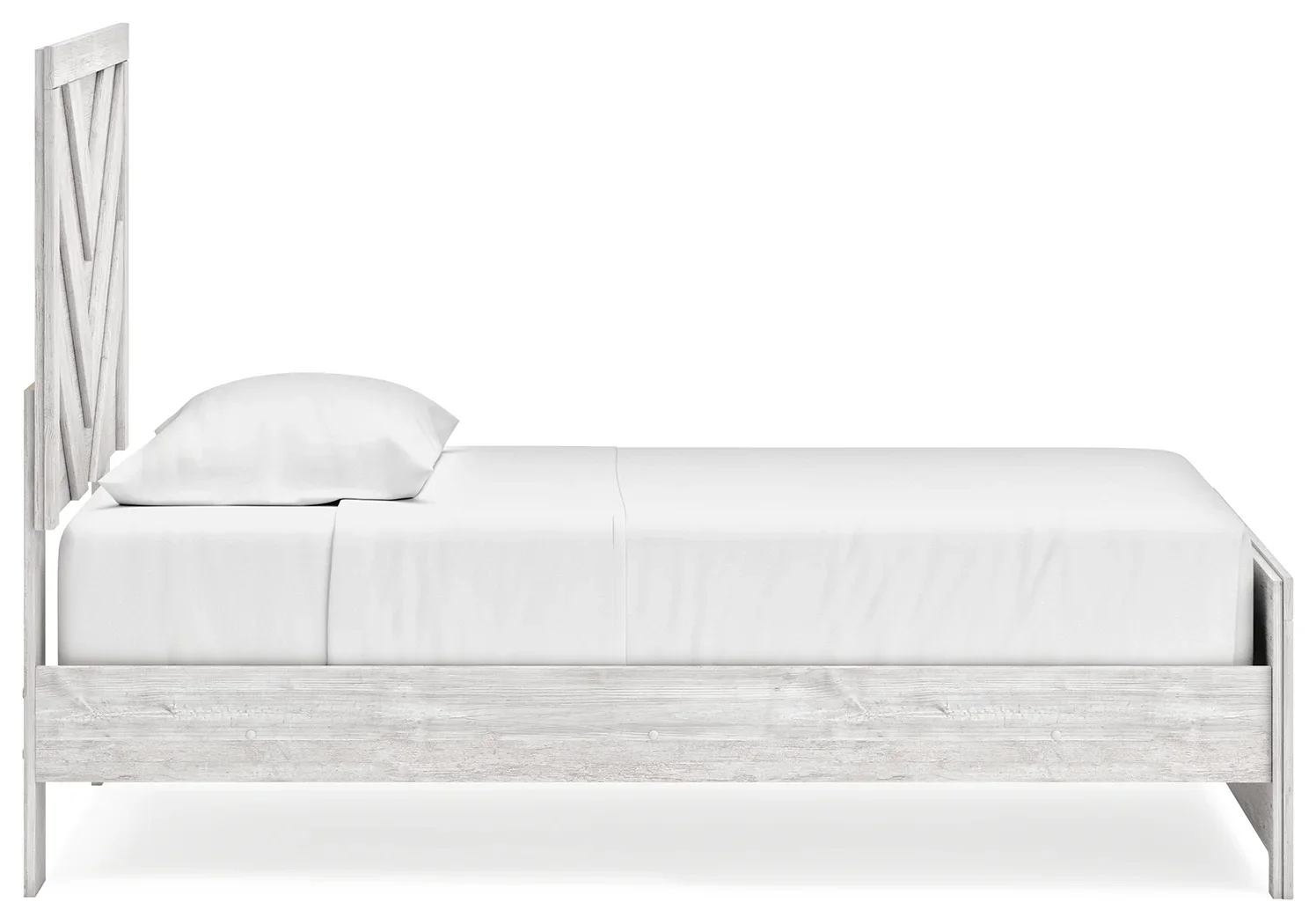 Cayboni - Whitewash - Twin Panel Bed - Image 3