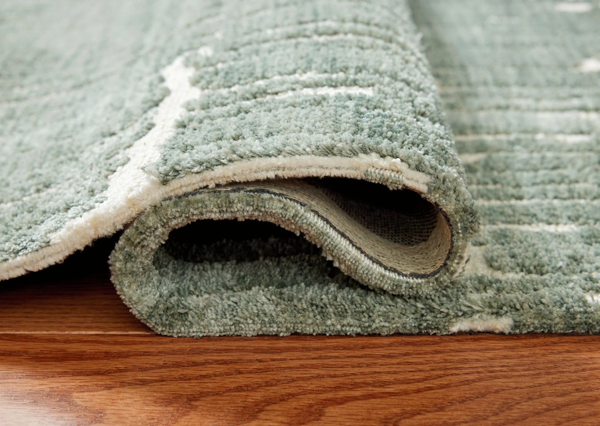 Cayworth - Teal / White - Medium Rug - 5' x 7' - Image 4