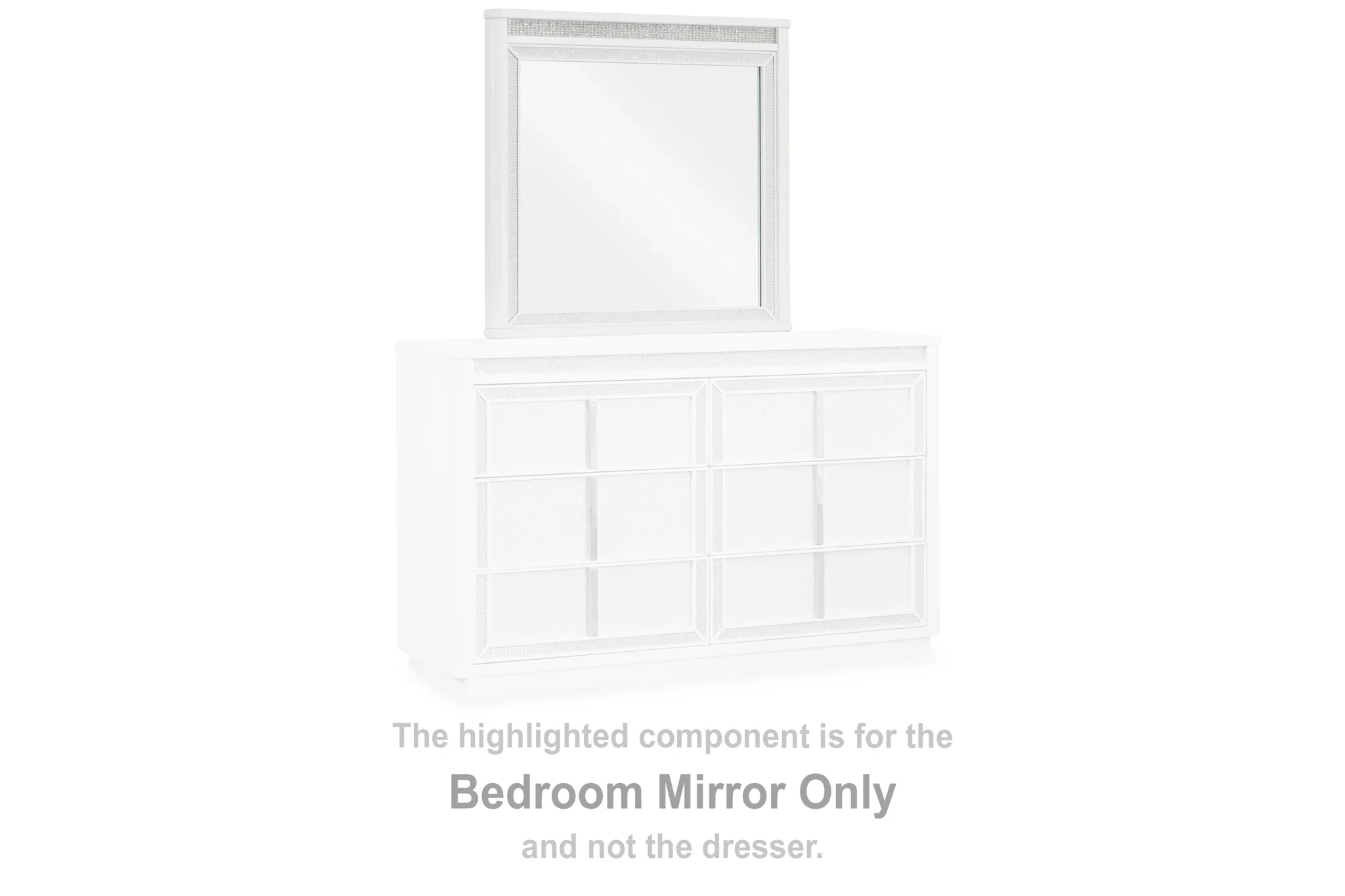 Chalanna - White - Bedroom Mirror - Image 3
