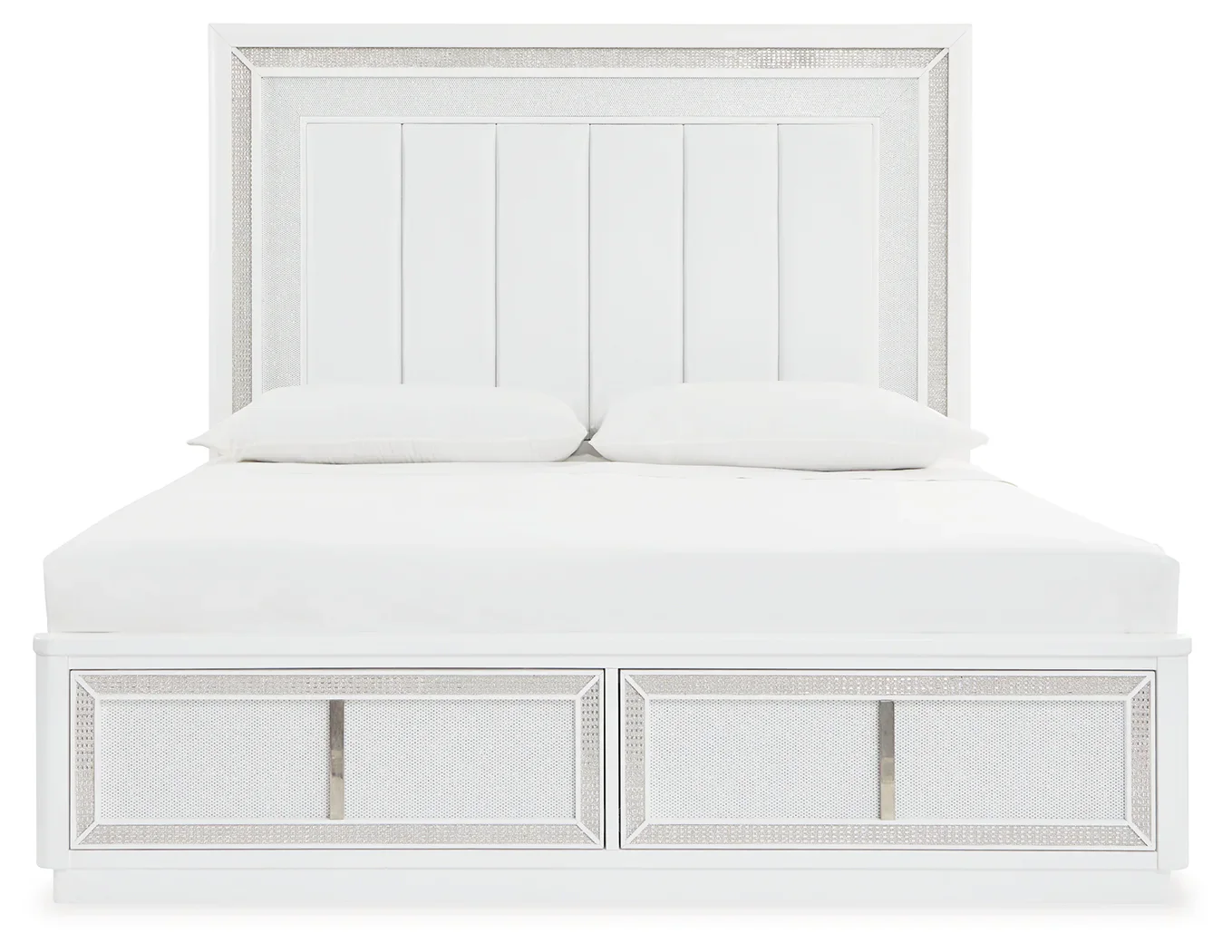 Chalanna - White - California King Upholstered Storage Bed - Image 5
