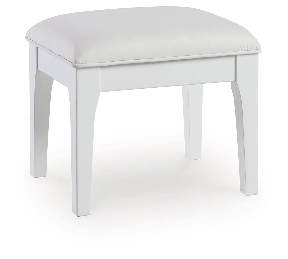 Chalanna - White - Vanity Stool - Image 2