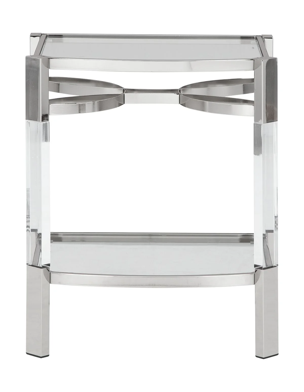 Chaseton - Clear / Silver Finish - Accent Table - Image 5