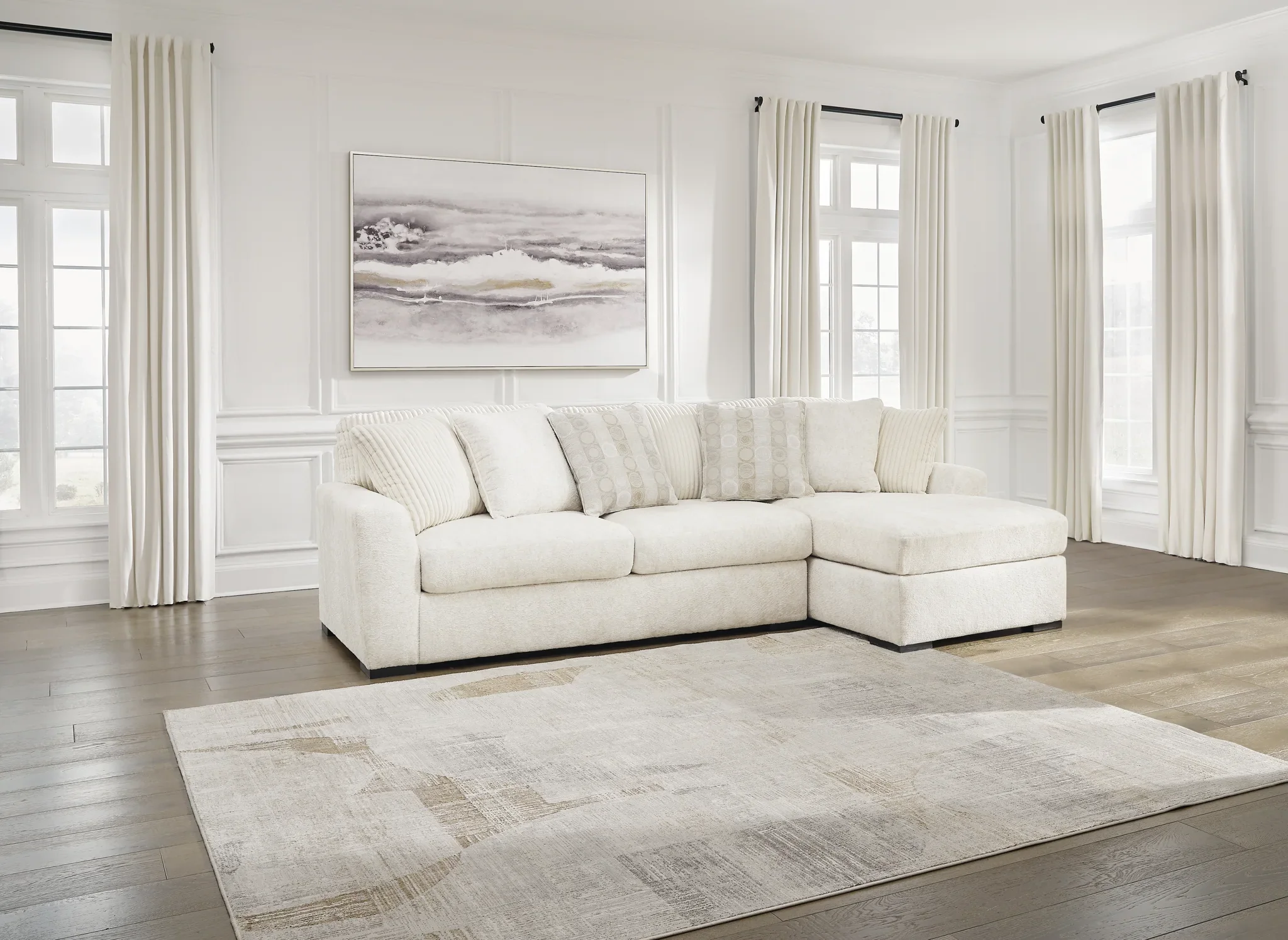 Chessington - Ivory - 2-Piece Sectional With Raf Corner Chaise - Image 2