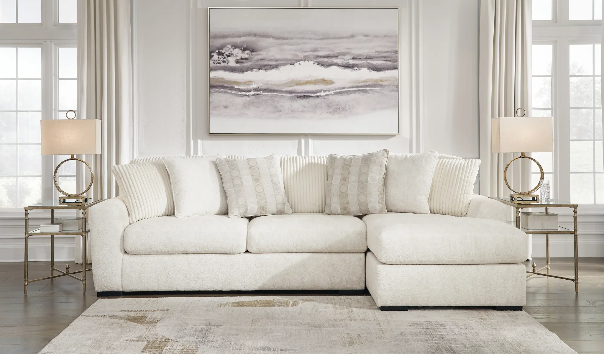 Chessington - Ivory - 2-Piece Sectional With Raf Corner Chaise - Image 3