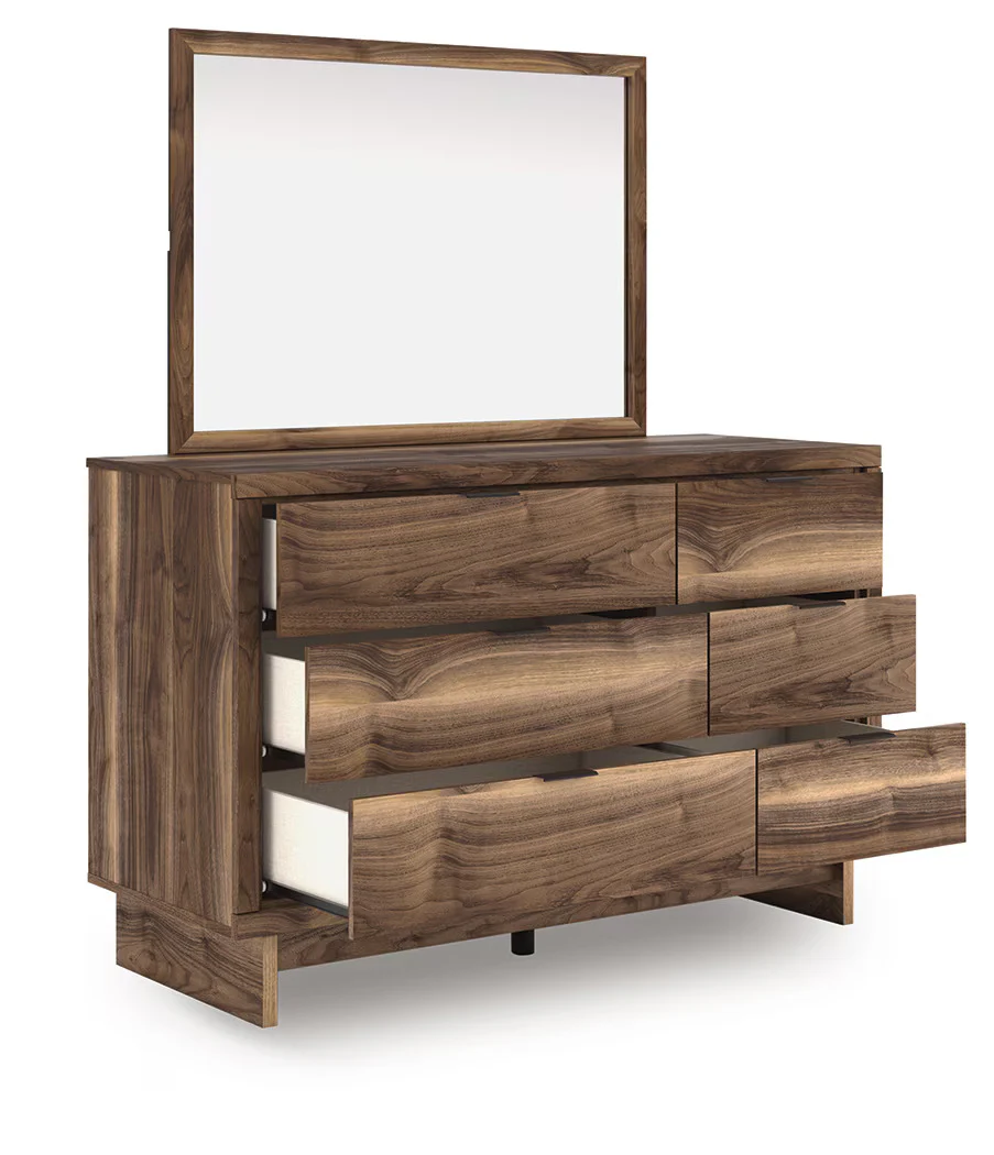 Chirason - Brown - Dresser And Mirror - Image 4
