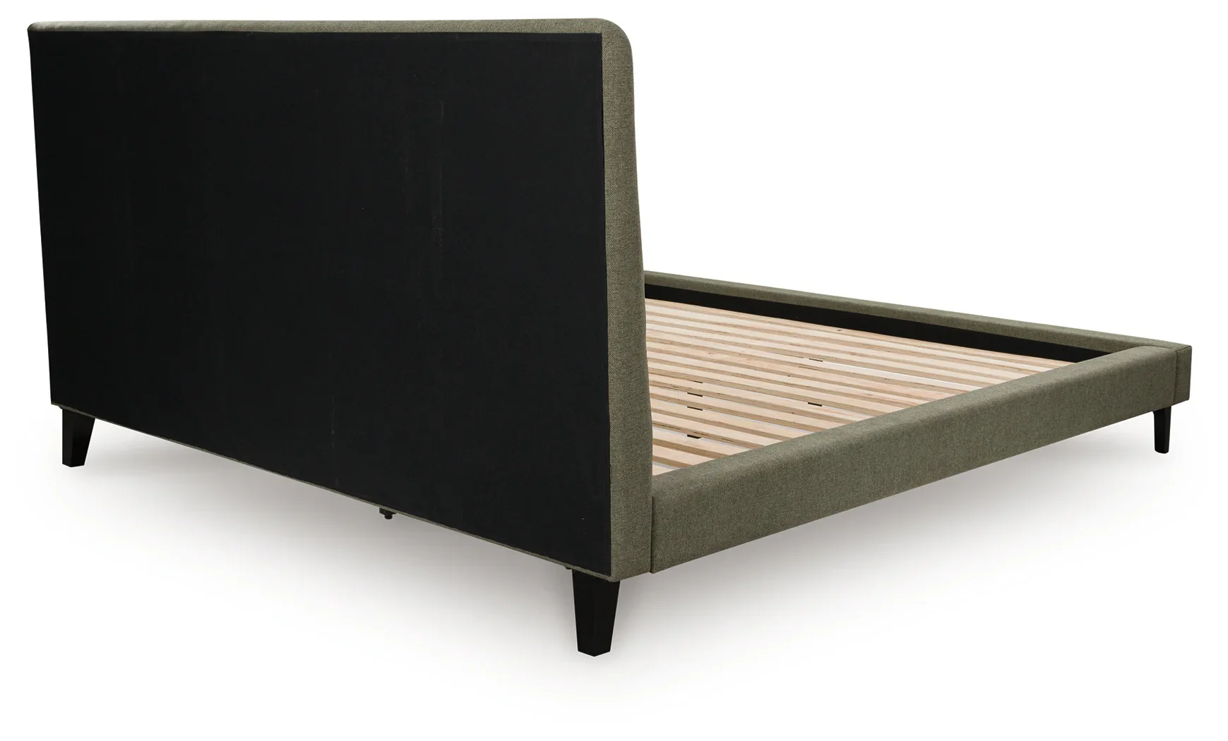 Chirason - Sage Green - California King Upholstered Bed With Roll Slats - Image 2