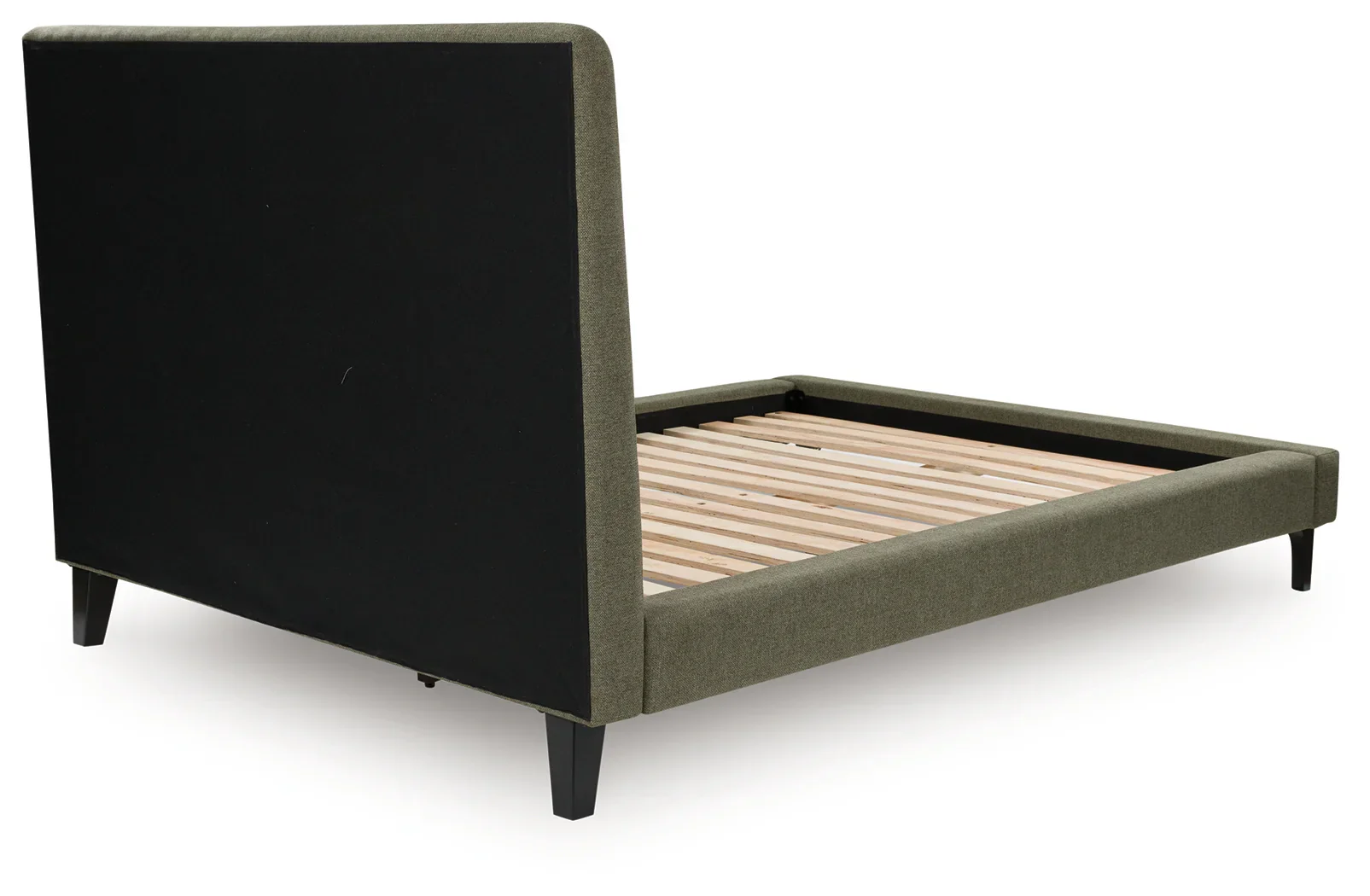 Chirason - Sage Green - Queen Upholstered Bed With Roll Slats - Image 4