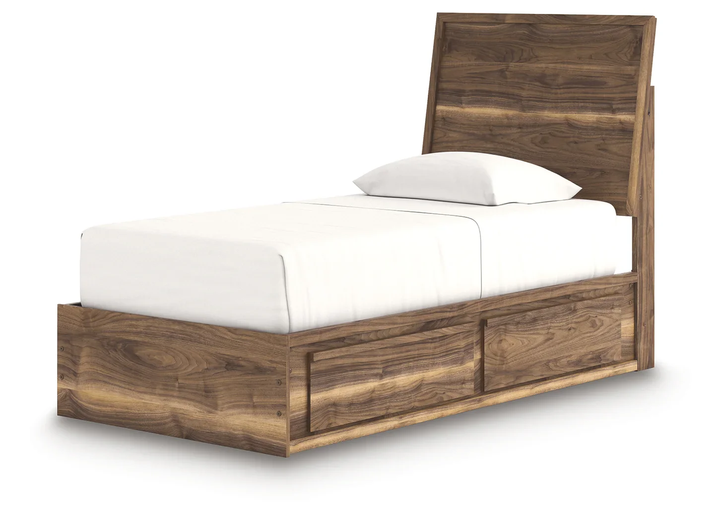 Chirason - Twin Panel Bed With Storage - Brown - Image 8