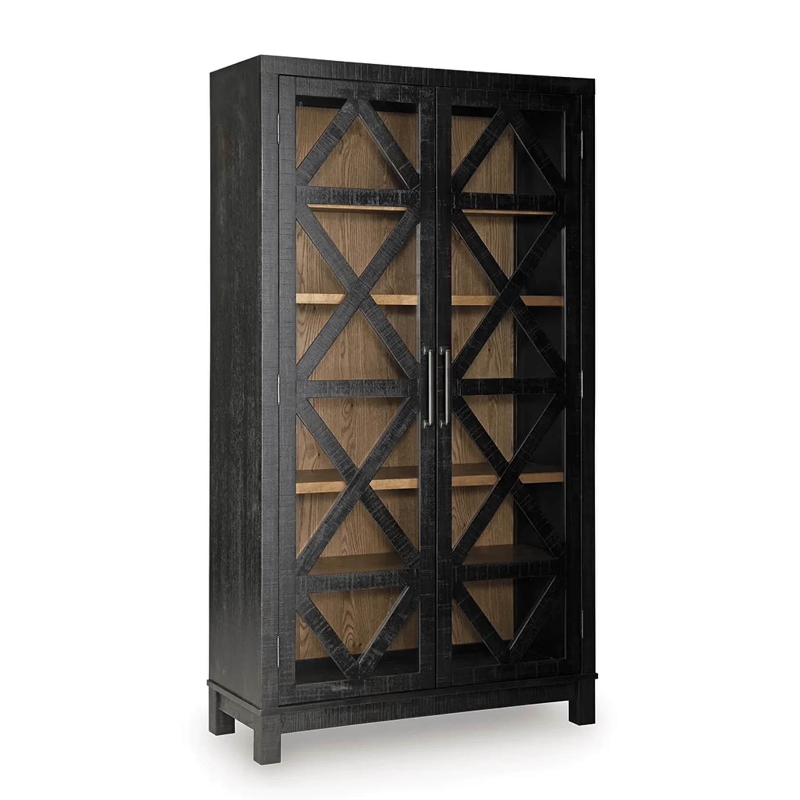 Christop - Accent Cabinet - Black / Brown