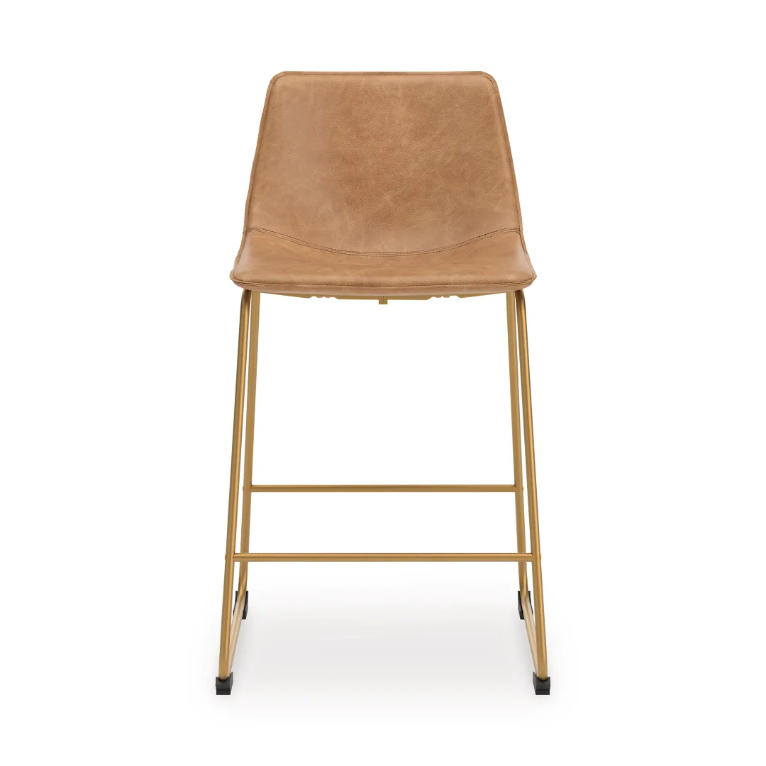 Ciabori - Toast / Gold - Tall Upholstered Barstool (Set of 2) - Image 2
