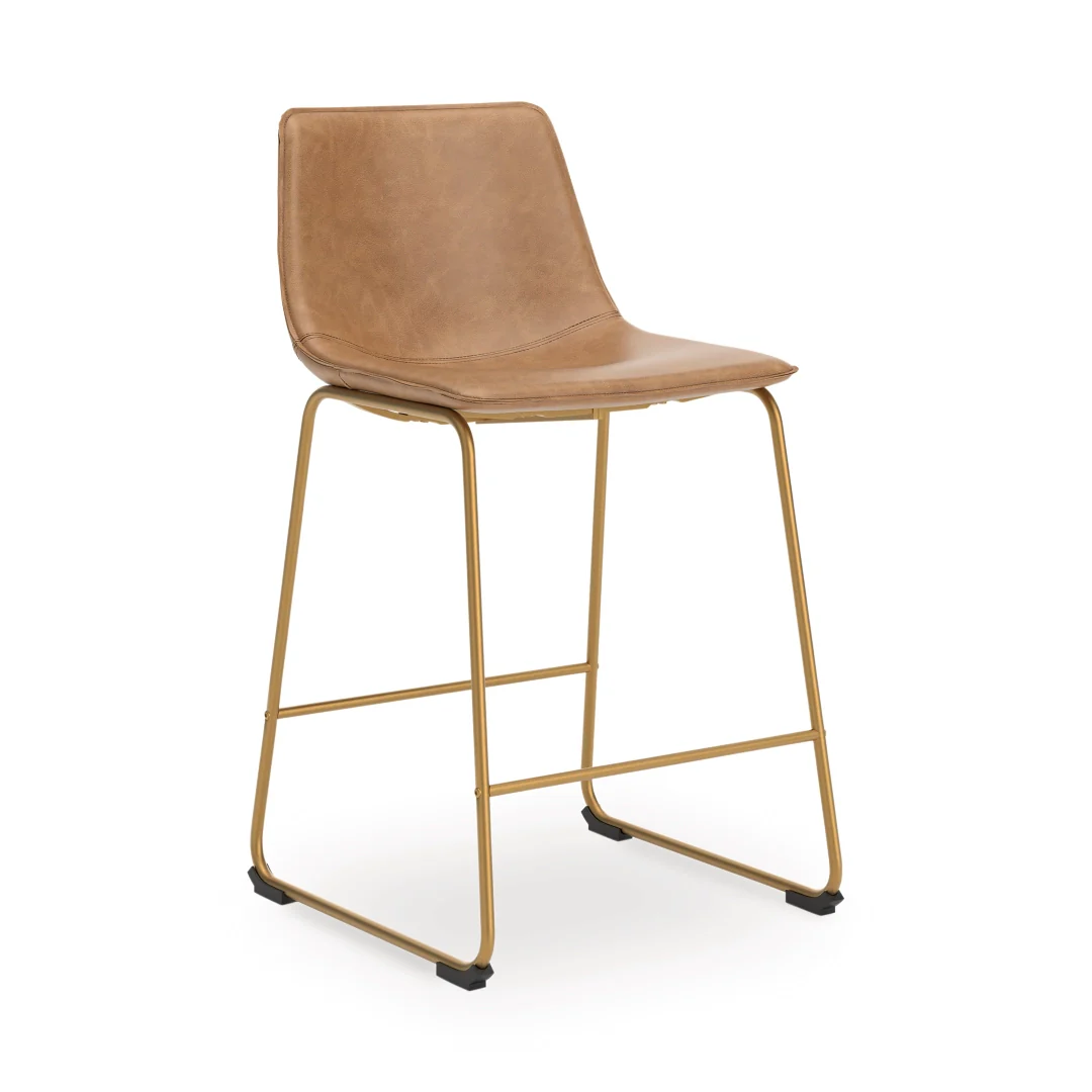 Ciabori - Toast / Gold - Tall Upholstered Barstool (Set of 2) - Image 3
