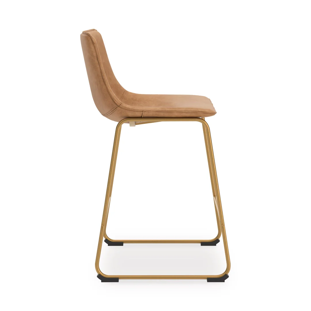 Ciabori - Toast / Gold - Tall Upholstered Barstool (Set of 2) - Image 4