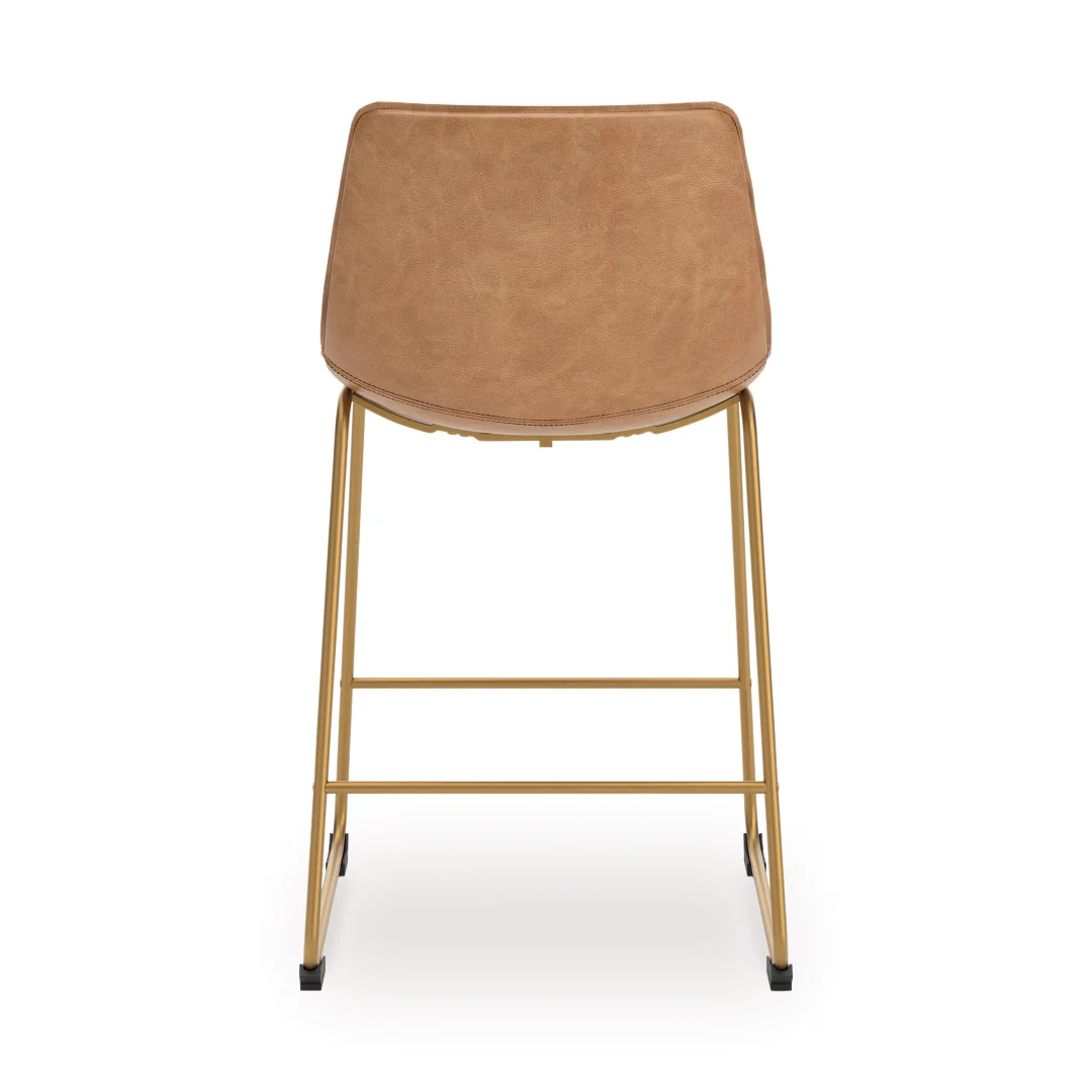 Ciabori - Toast / Gold - Upholstered Barstool (Set of 2) - Image 5