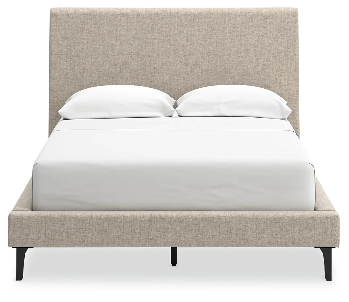 Cielden - Soft Gray - Full Upholstered Bed With Roll Slats - Image 5