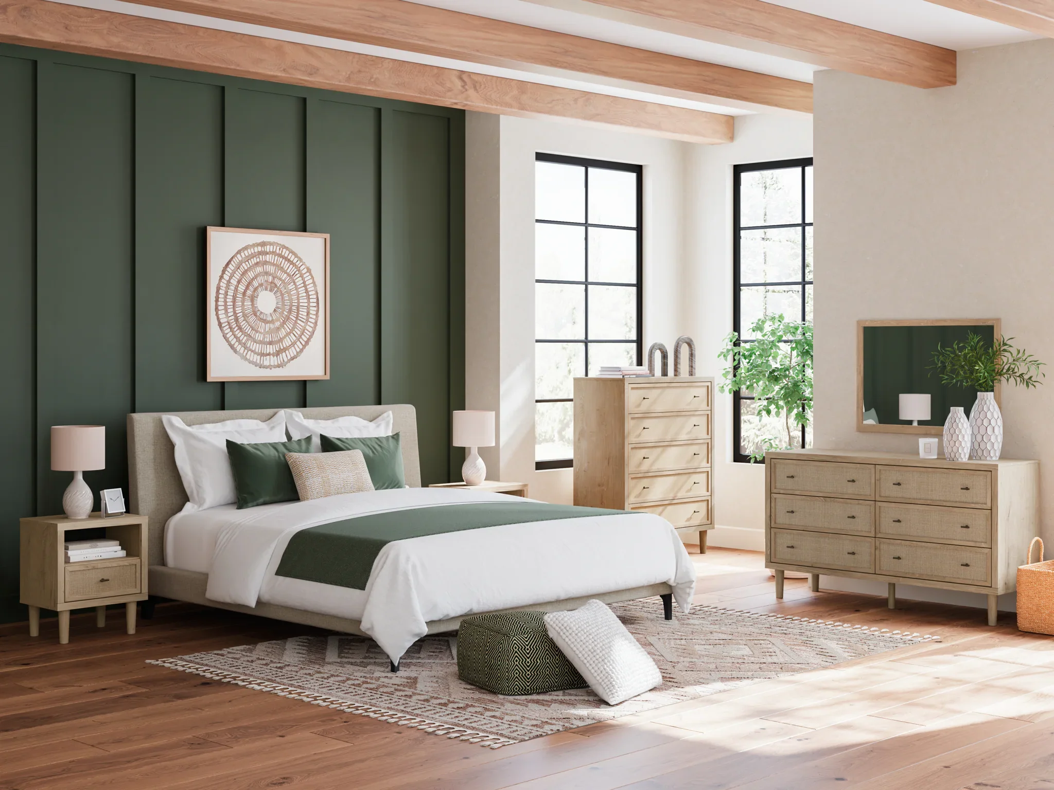 Cielden - Soft Gray - King Upholstered Bed With Roll Slats - Image 10