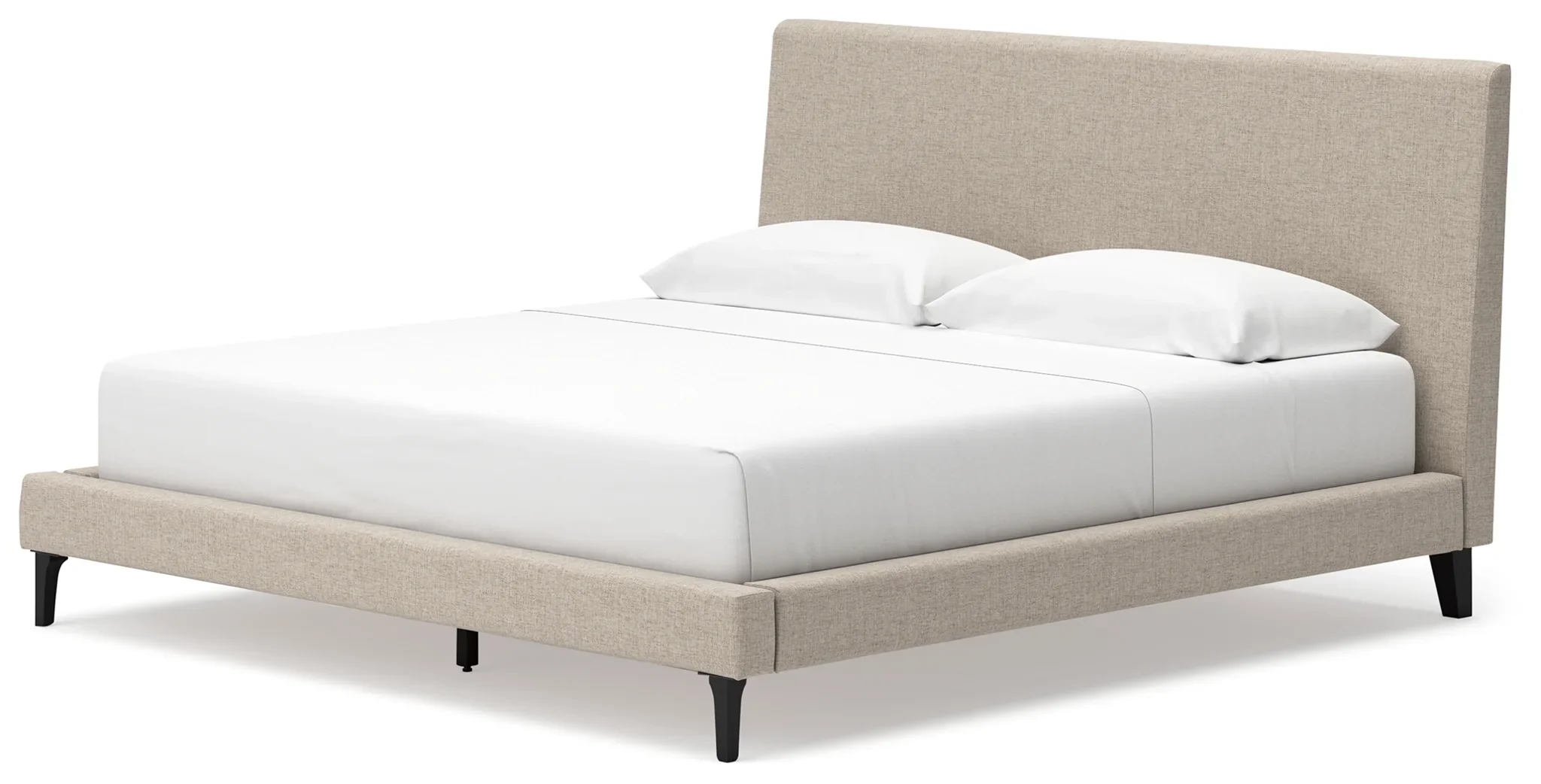 Cielden - Soft Gray - King Upholstered Bed With Roll Slats - Image 4