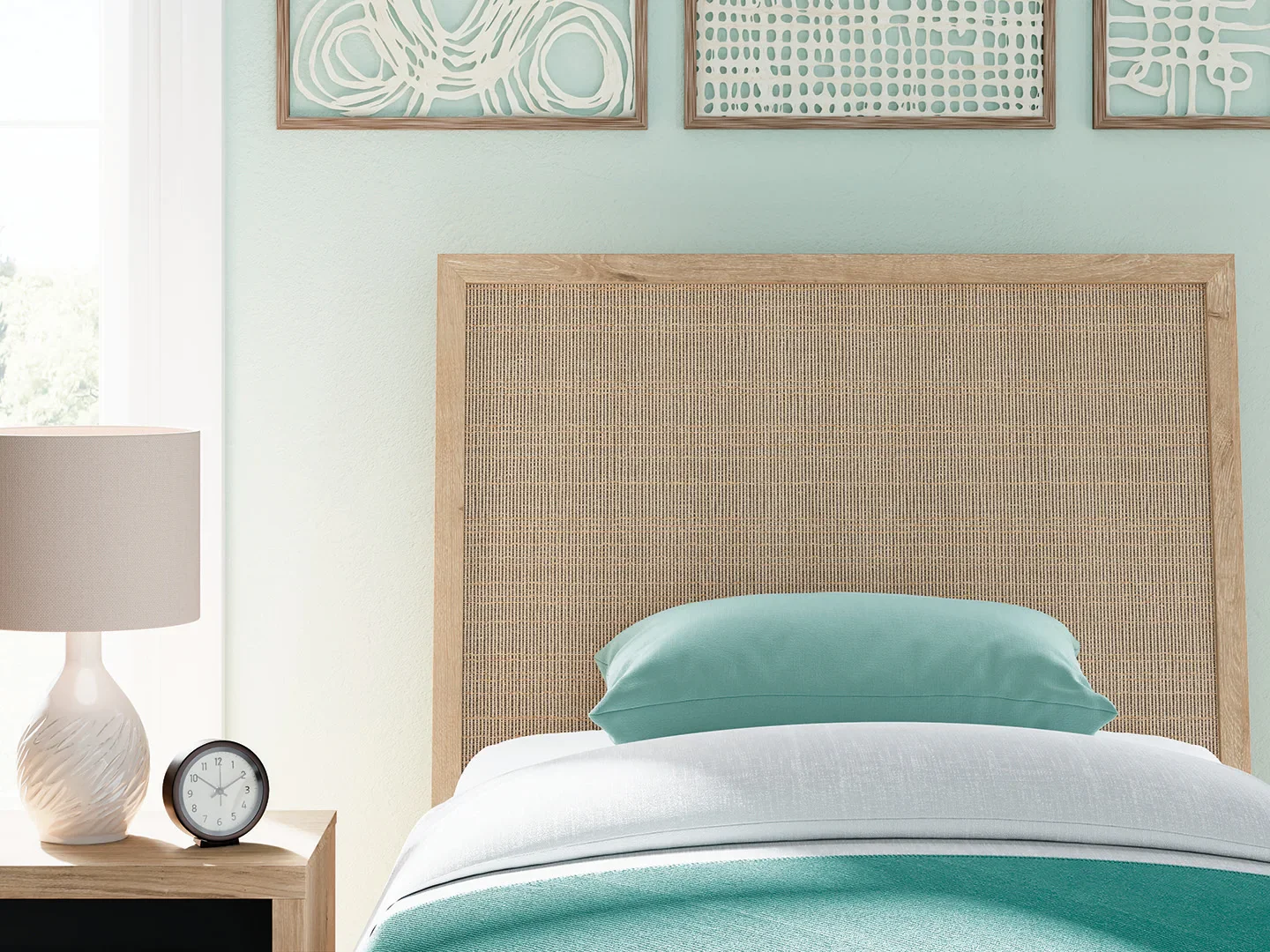 Cielden - Two-Tone - Twin Panel Bed - Image 7