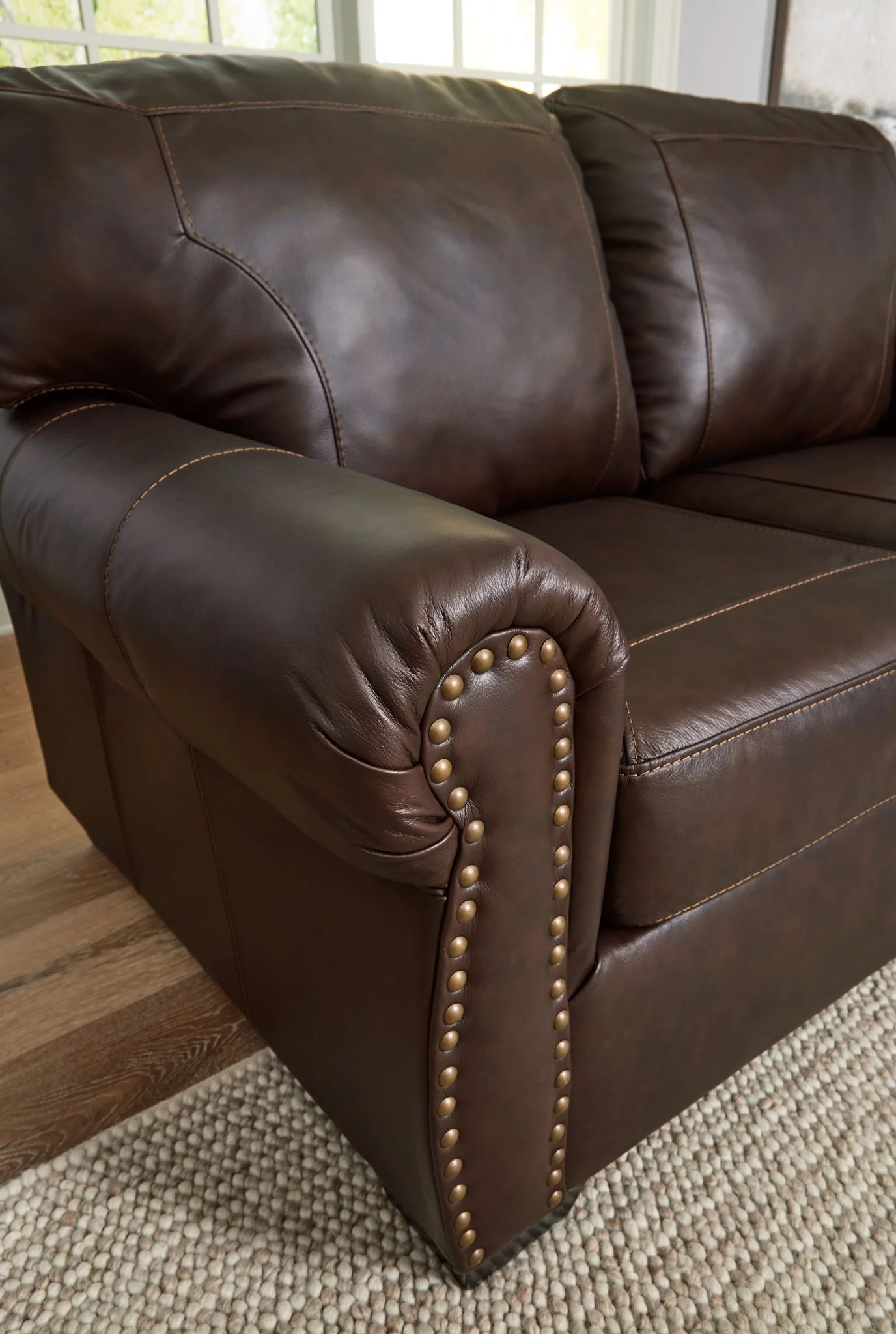 Colleton - Dark Brown - Loveseat - Image 6