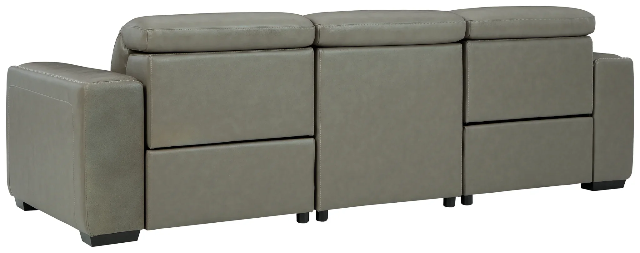 Correze - Gray - Power Sofa 3 Pc Sectional - Image 4