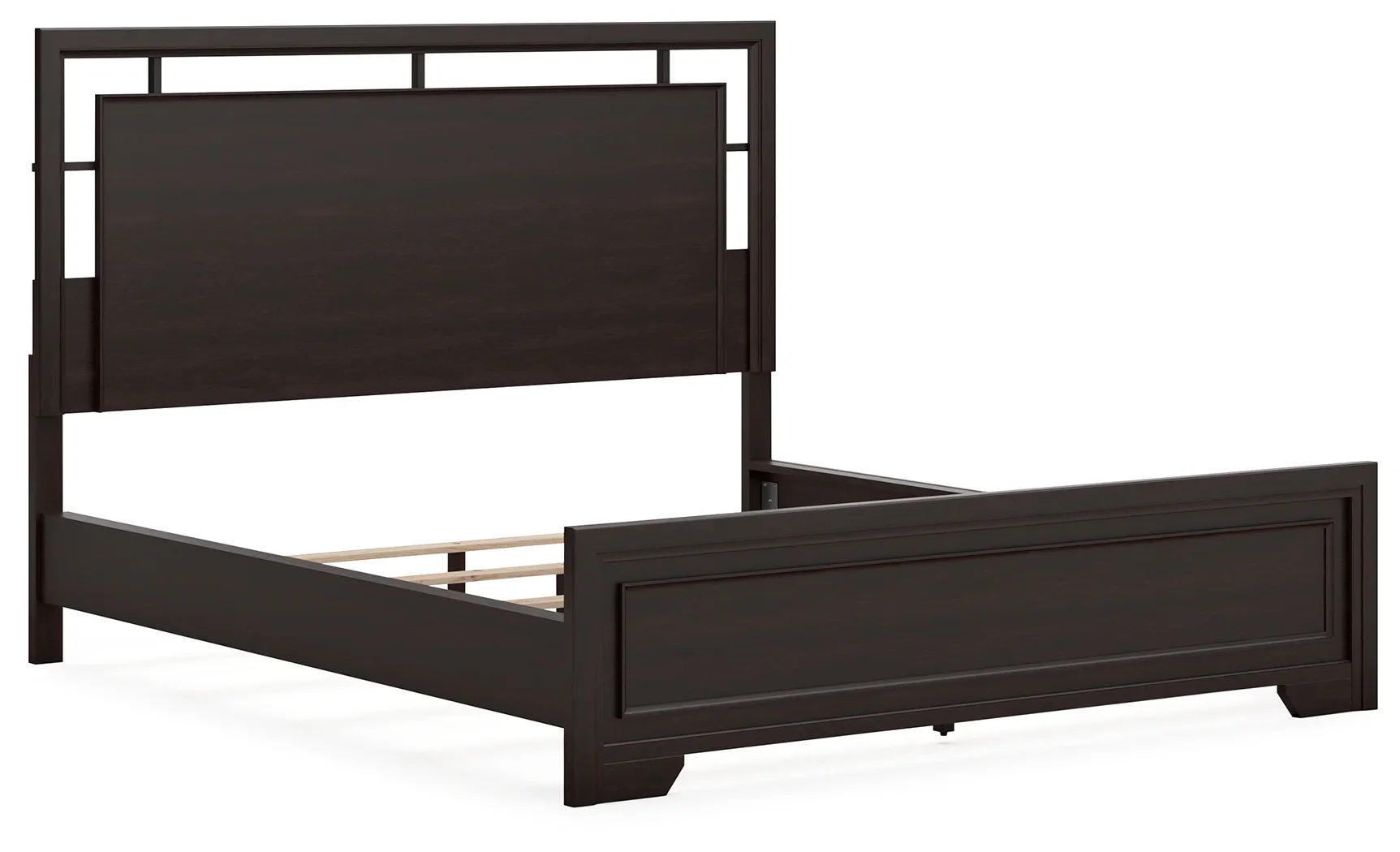 Covetown - Dark Brown - California King Panel Bed - Image 3