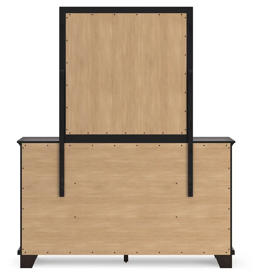 Covetown - Dark Brown - Dresser And Mirror - Image 5