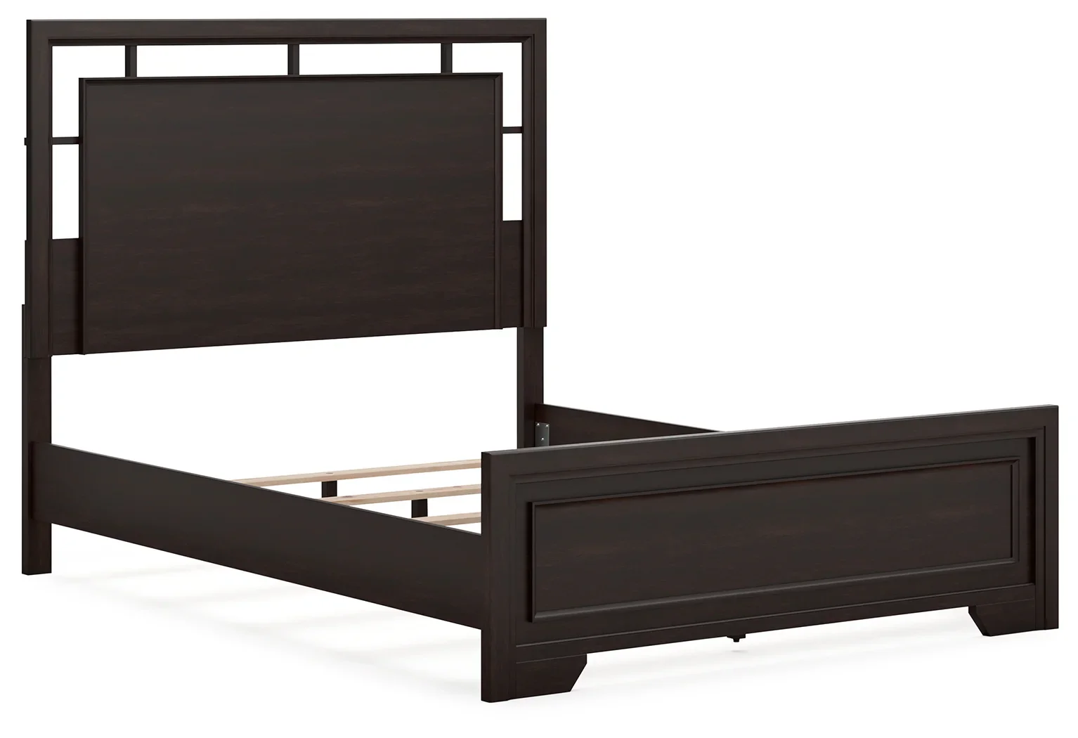 Covetown - Dark Brown - Queen Panel Bed - Image 3