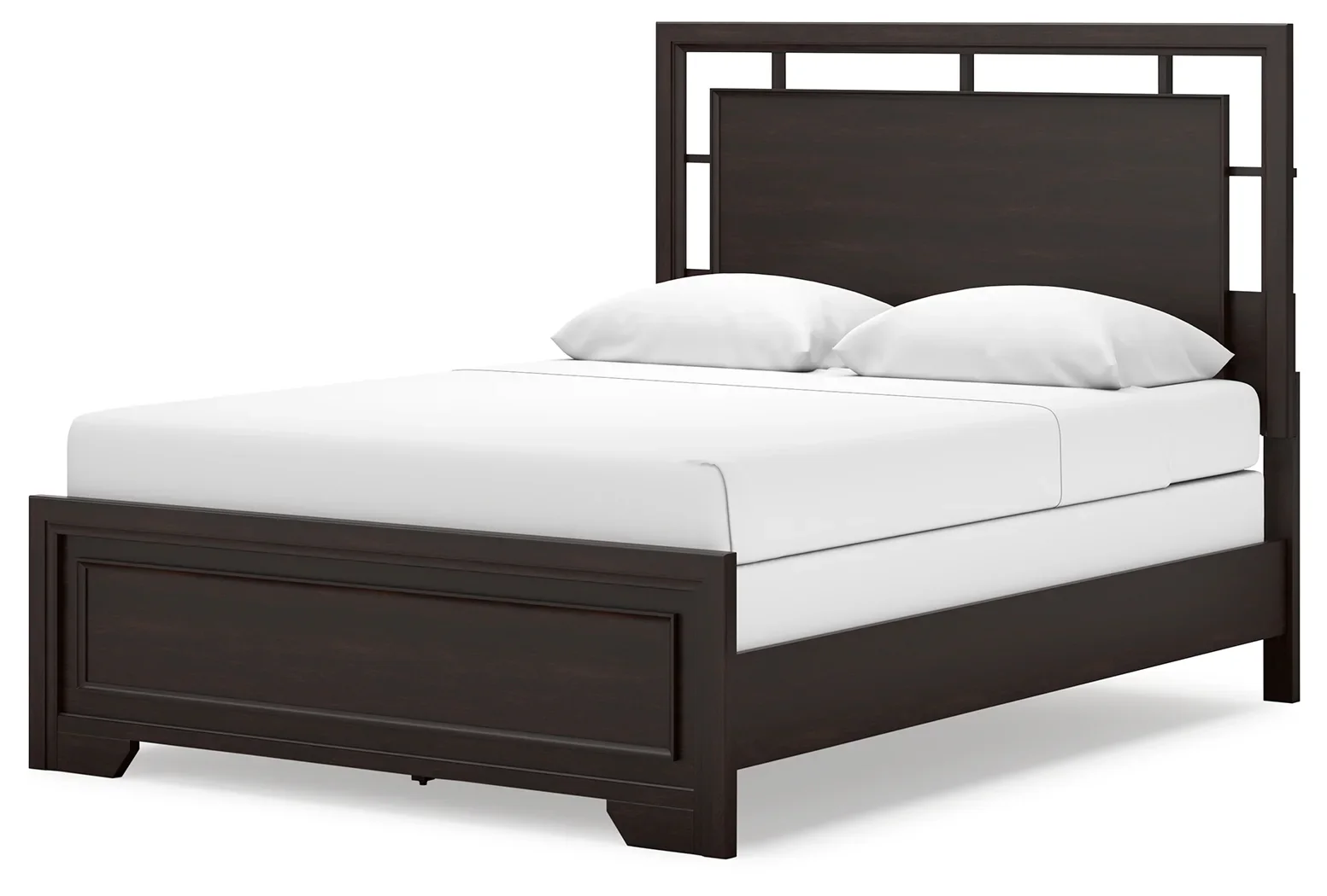 Covetown - Dark Brown - Queen Panel Bed - Image 4