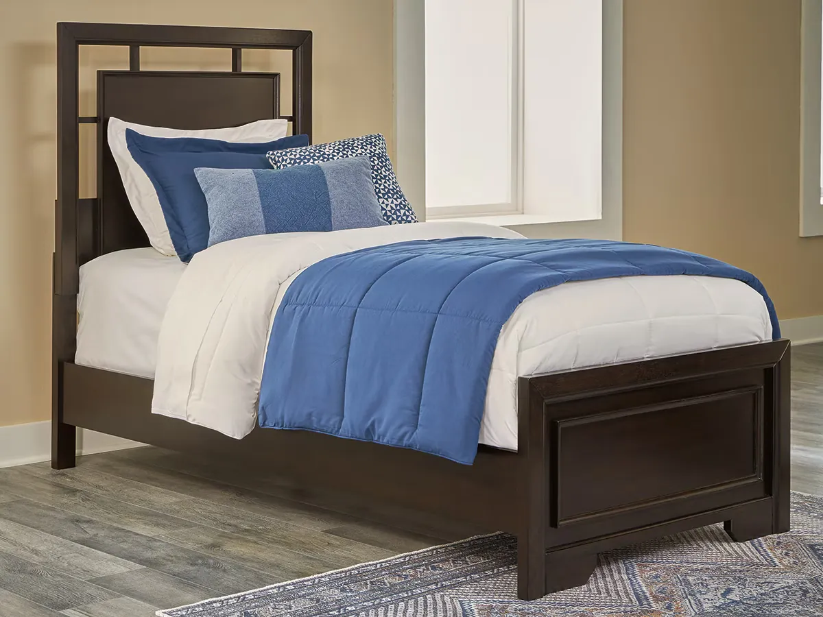 Covetown - Dark Brown - Twin Panel Bed - Image 2