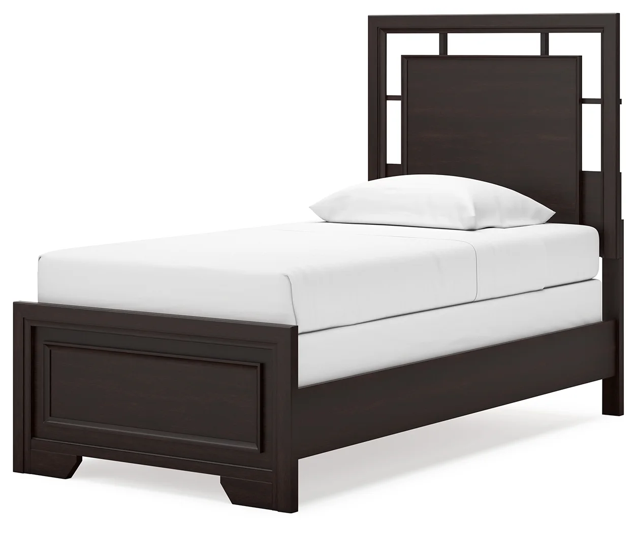 Covetown - Dark Brown - Twin Panel Bed - Image 4