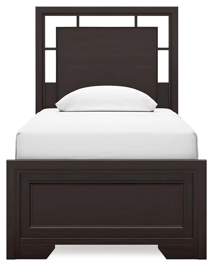 Covetown - Dark Brown - Twin Panel Bed - Image 5