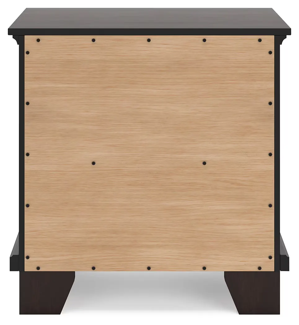 Covetown - Dark Brown - Two Drawer Night Stand - Image 4