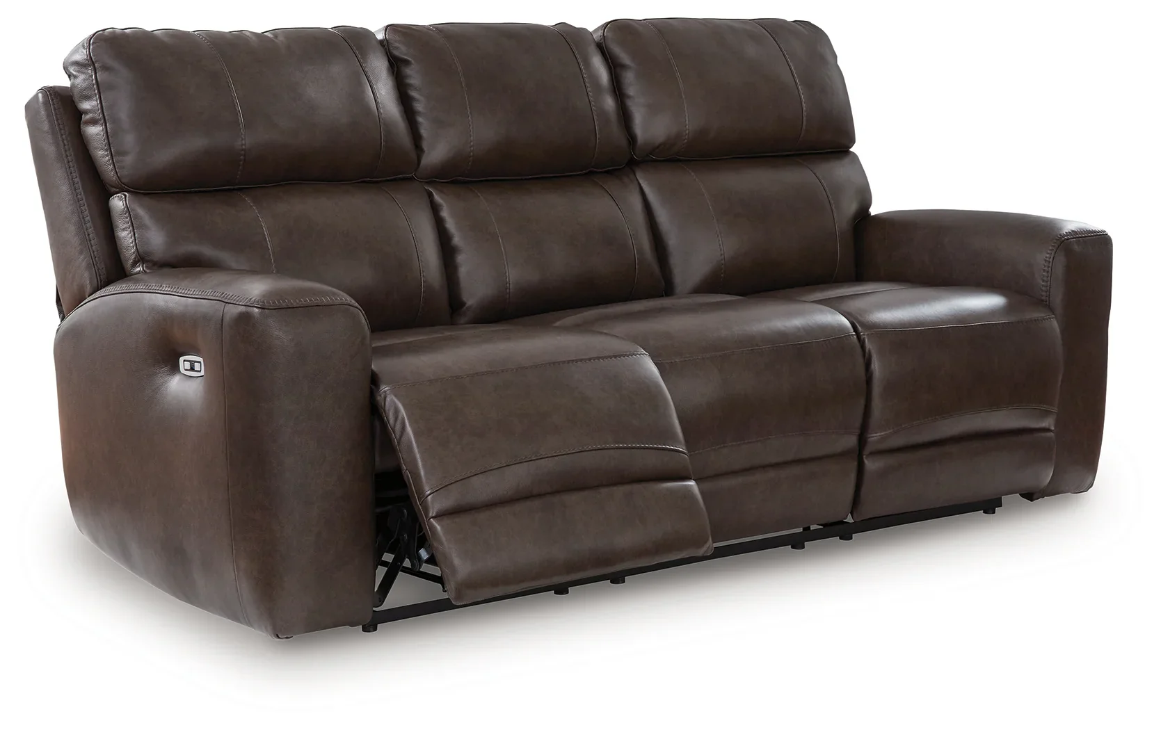 Crossplex - Smoke - Power Recline Sofa With Adjustable Headrest - Image 3