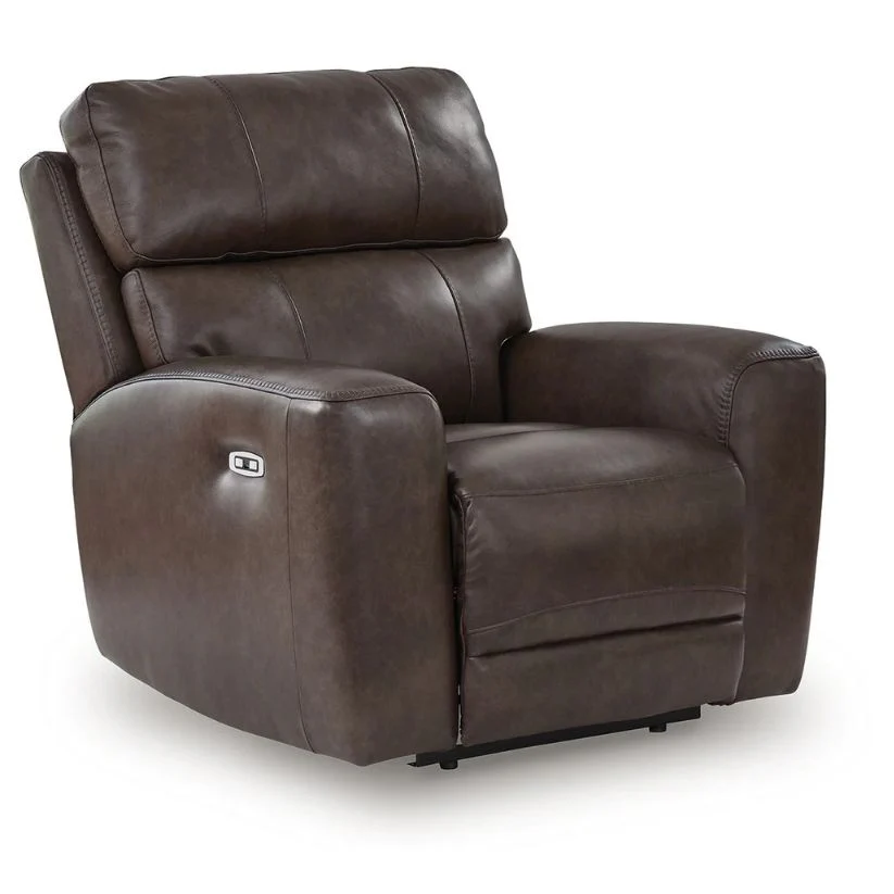 Crossplex - Smoke - Power Recliner / Adjustable Headrest